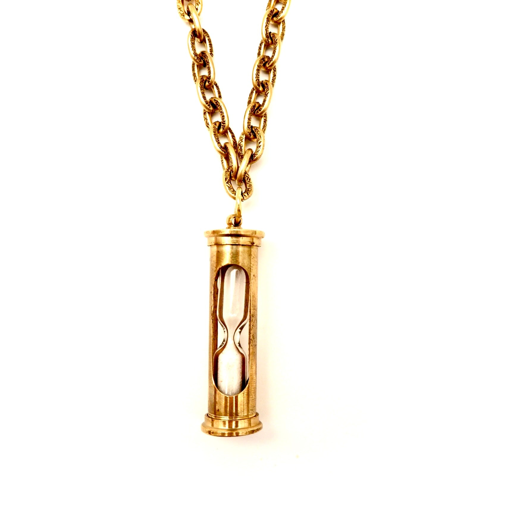 my vintage hourglass pendant necklace