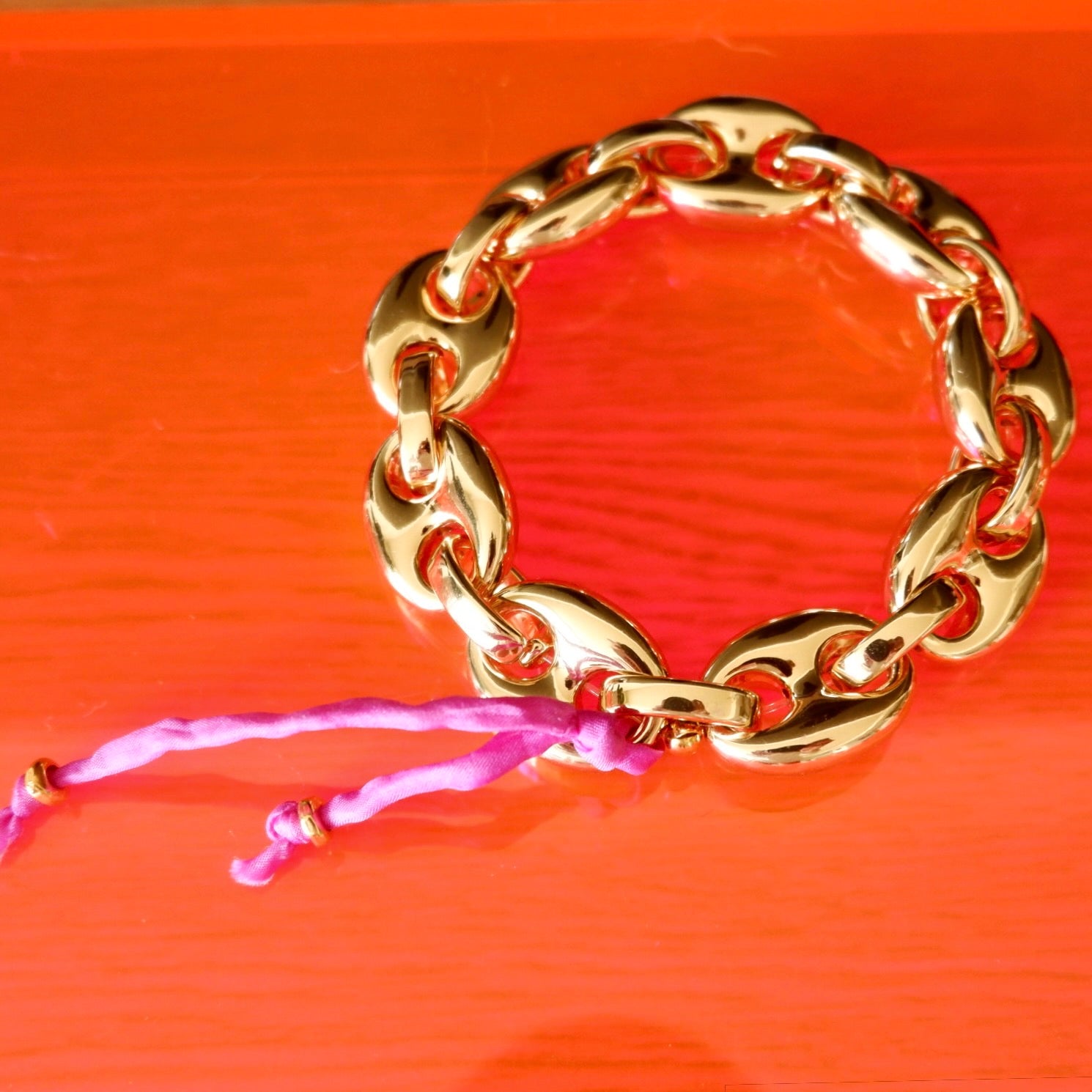 puffy gg link stretch bangle