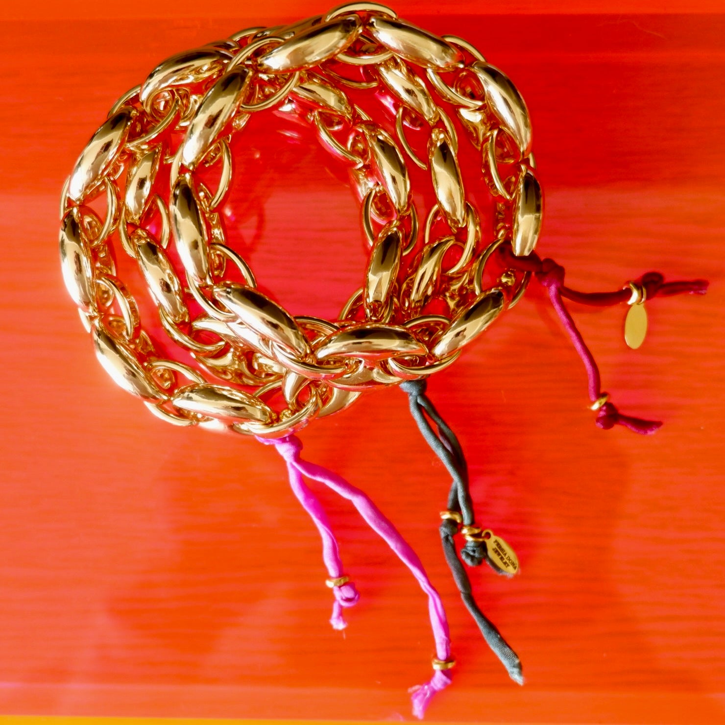 puffy gg link stretch bangle