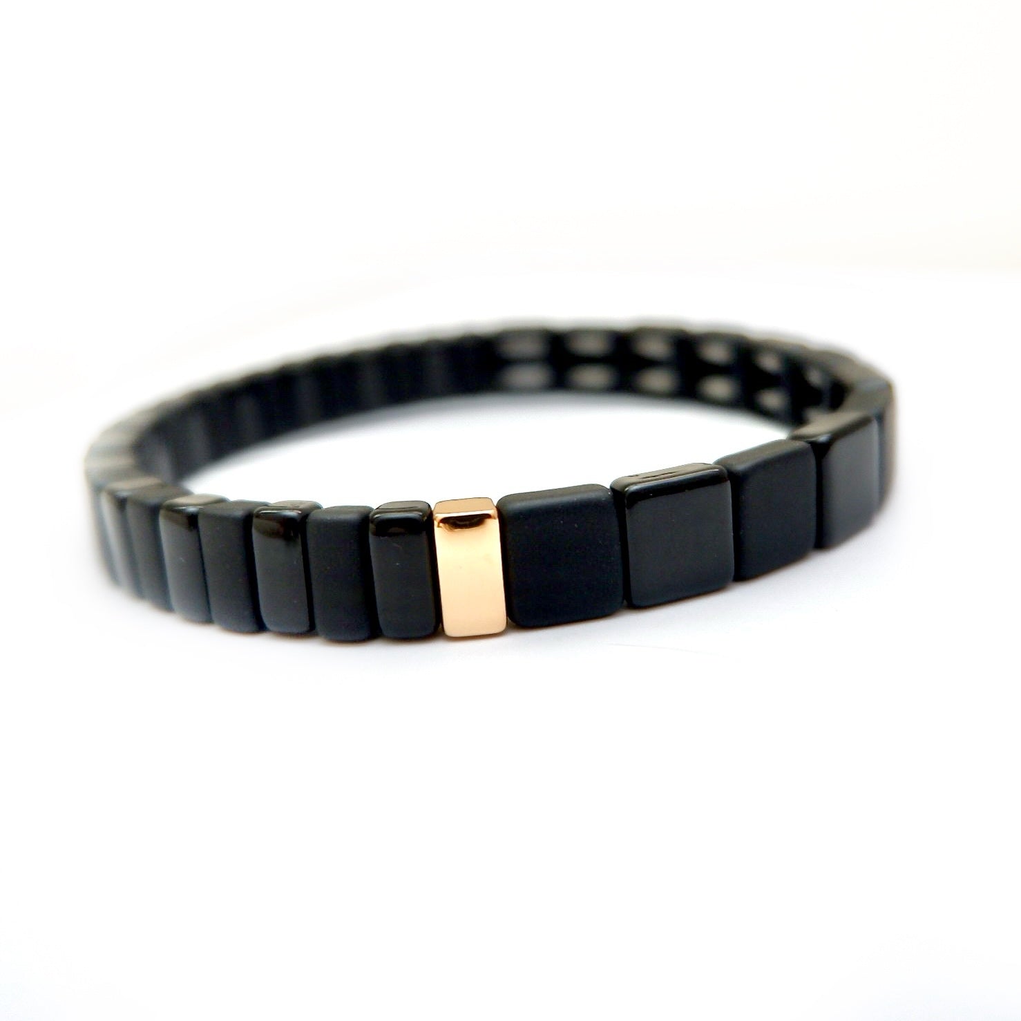 black enamel bracelet