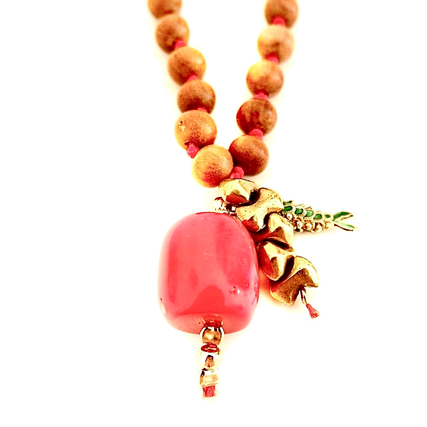 my sandalwood mala necklace