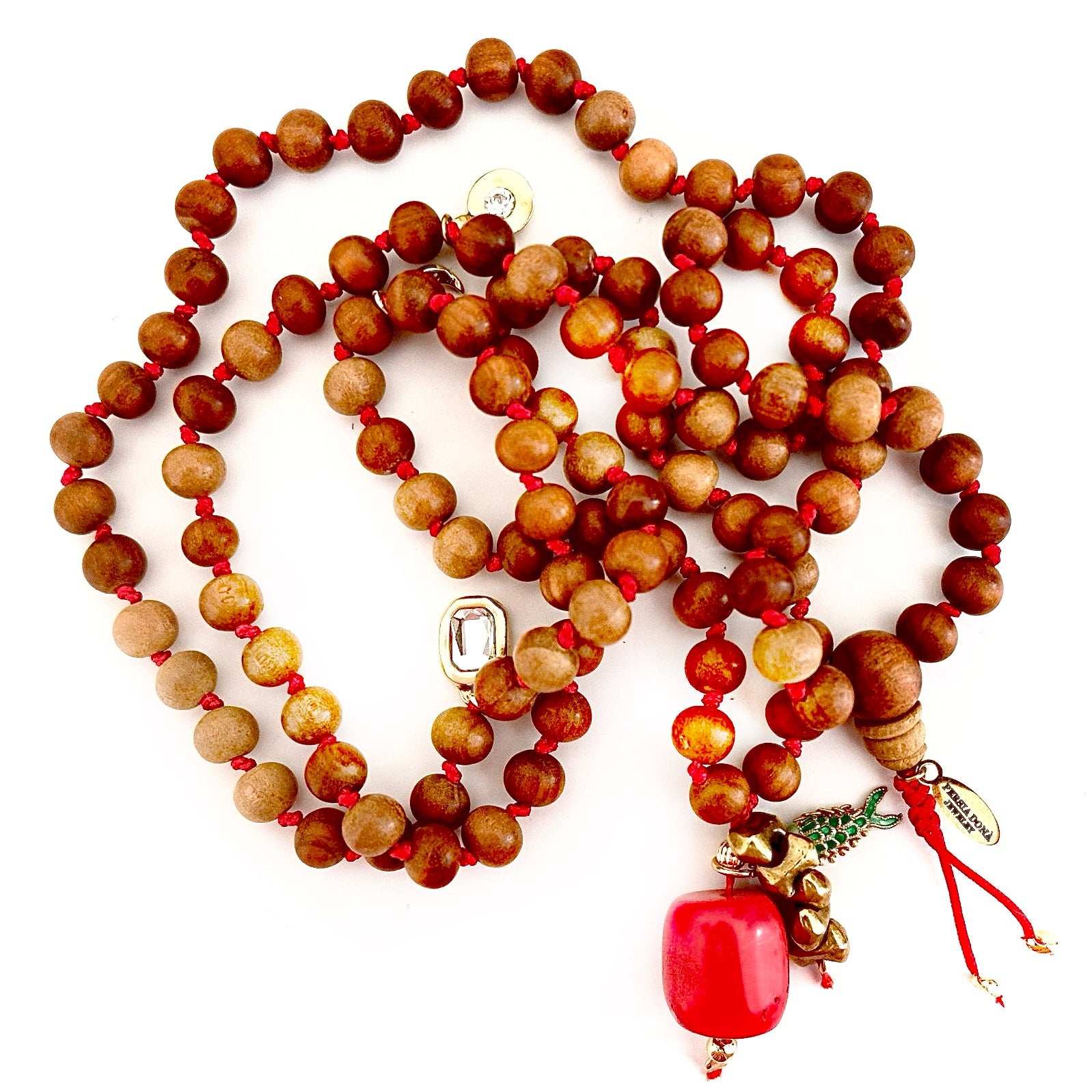 my sandalwood mala necklace