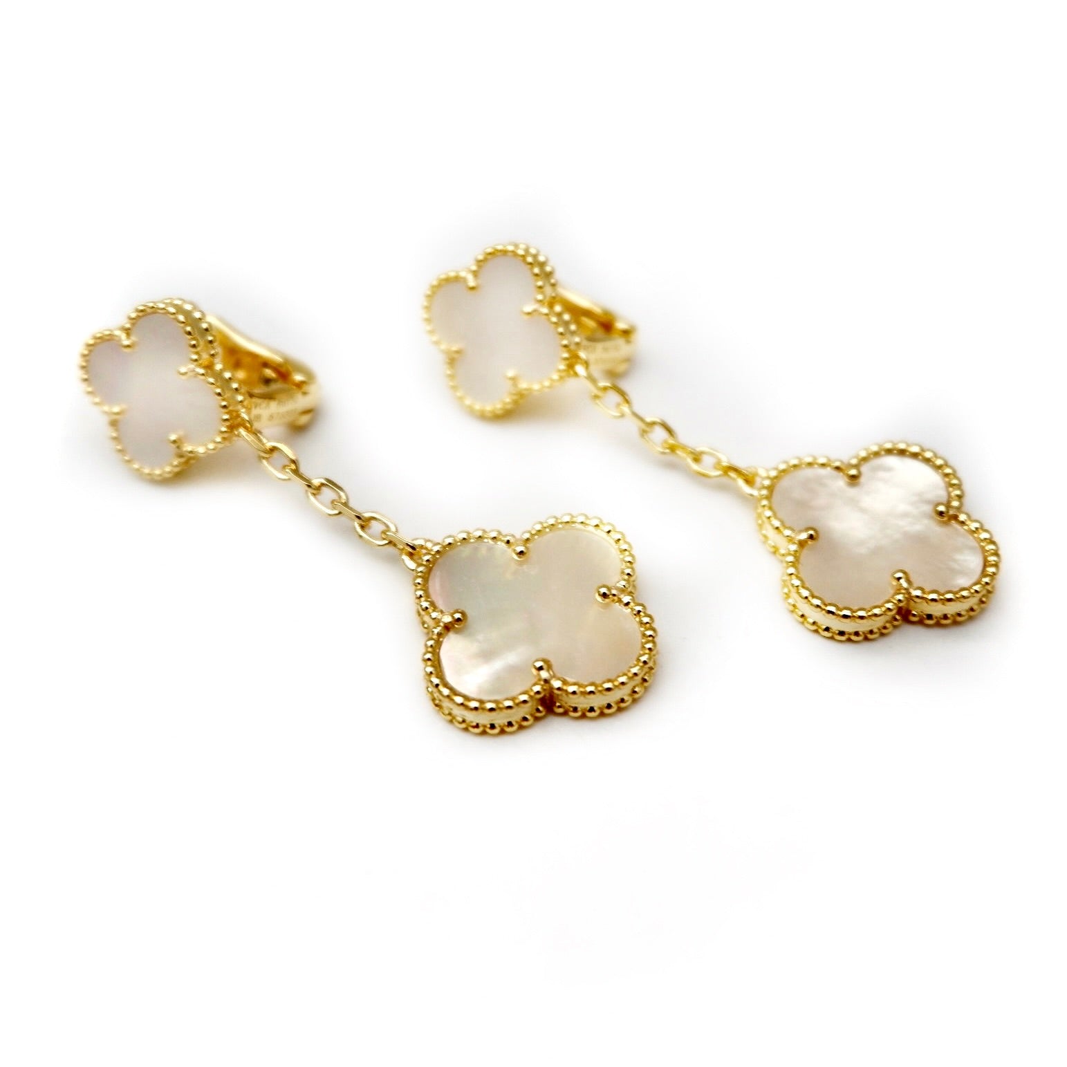 my double clover earrings