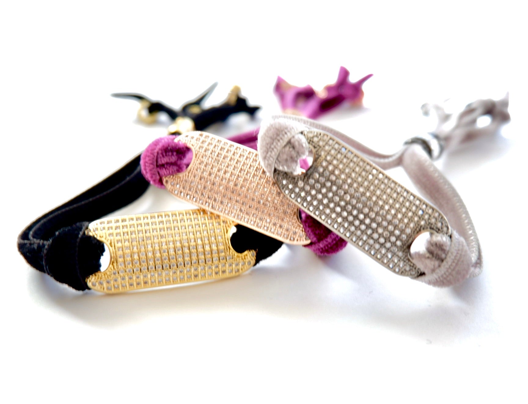 velvet tag bracelet
