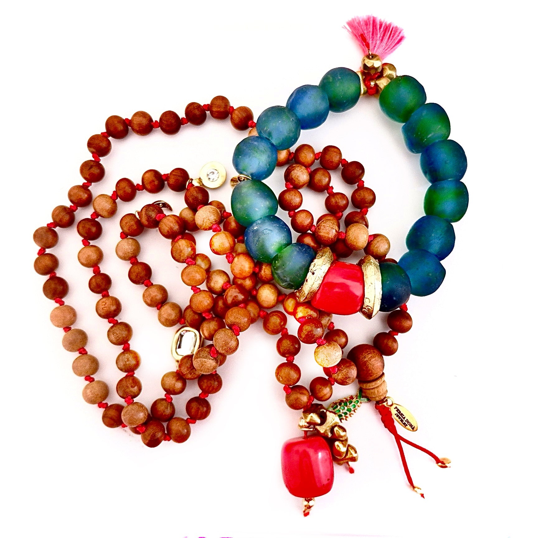 my sandalwood mala necklace