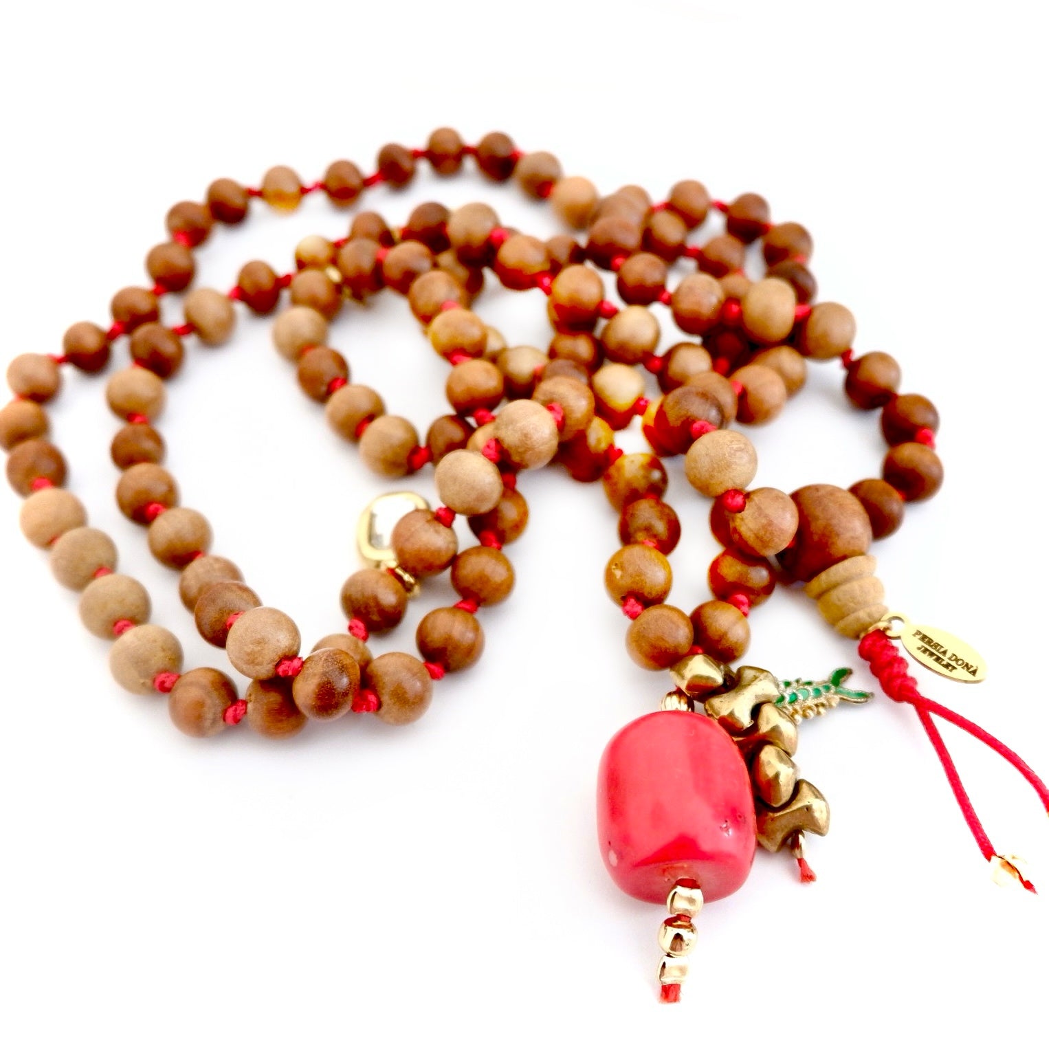 my sandalwood mala necklace