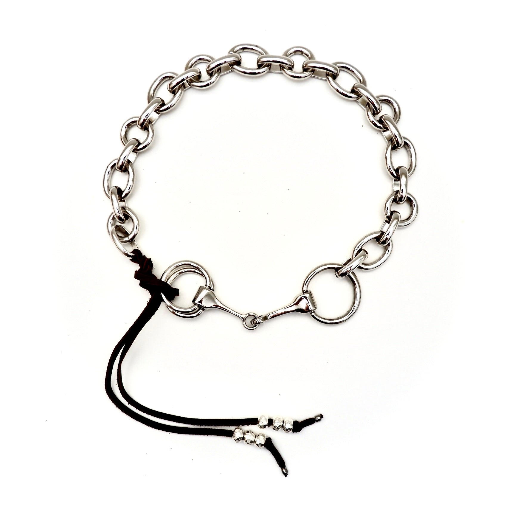 horsebit chain necklace