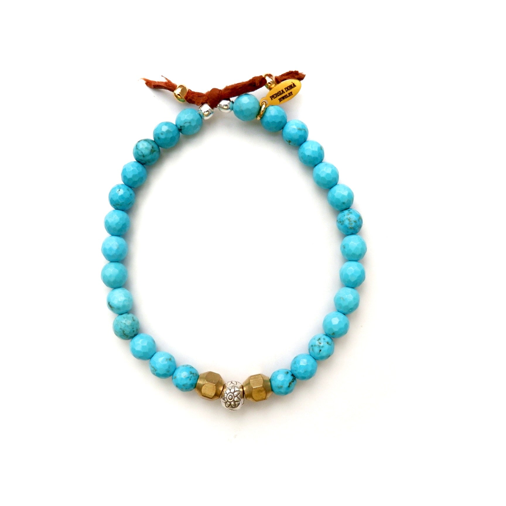turquoise santorini mens bracelet