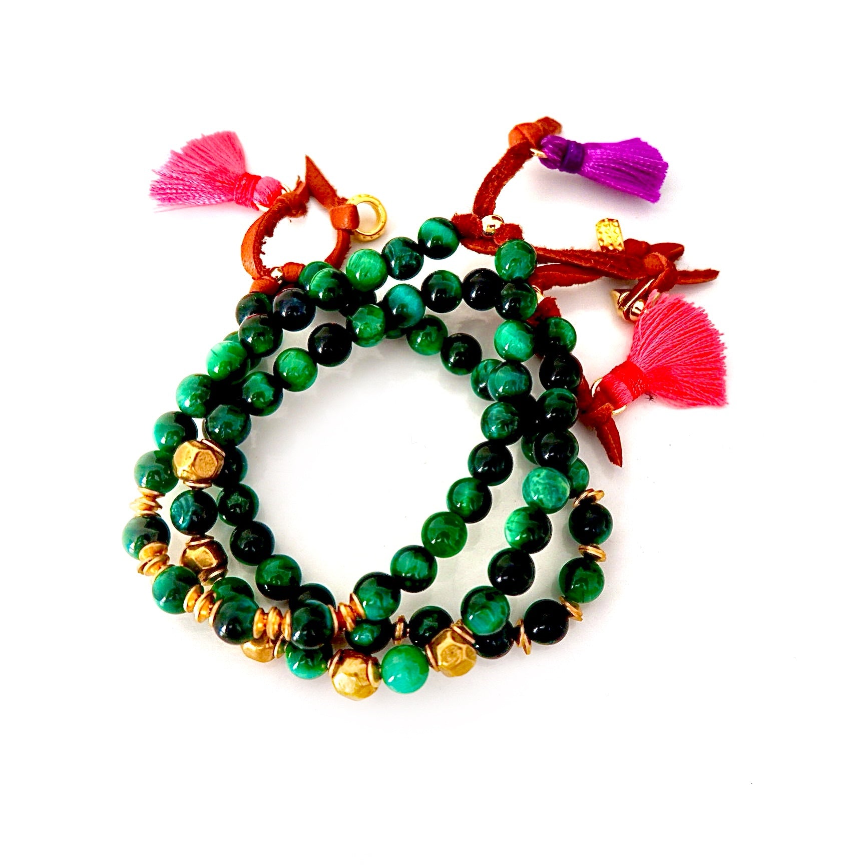 my favorite green gemstone trio set