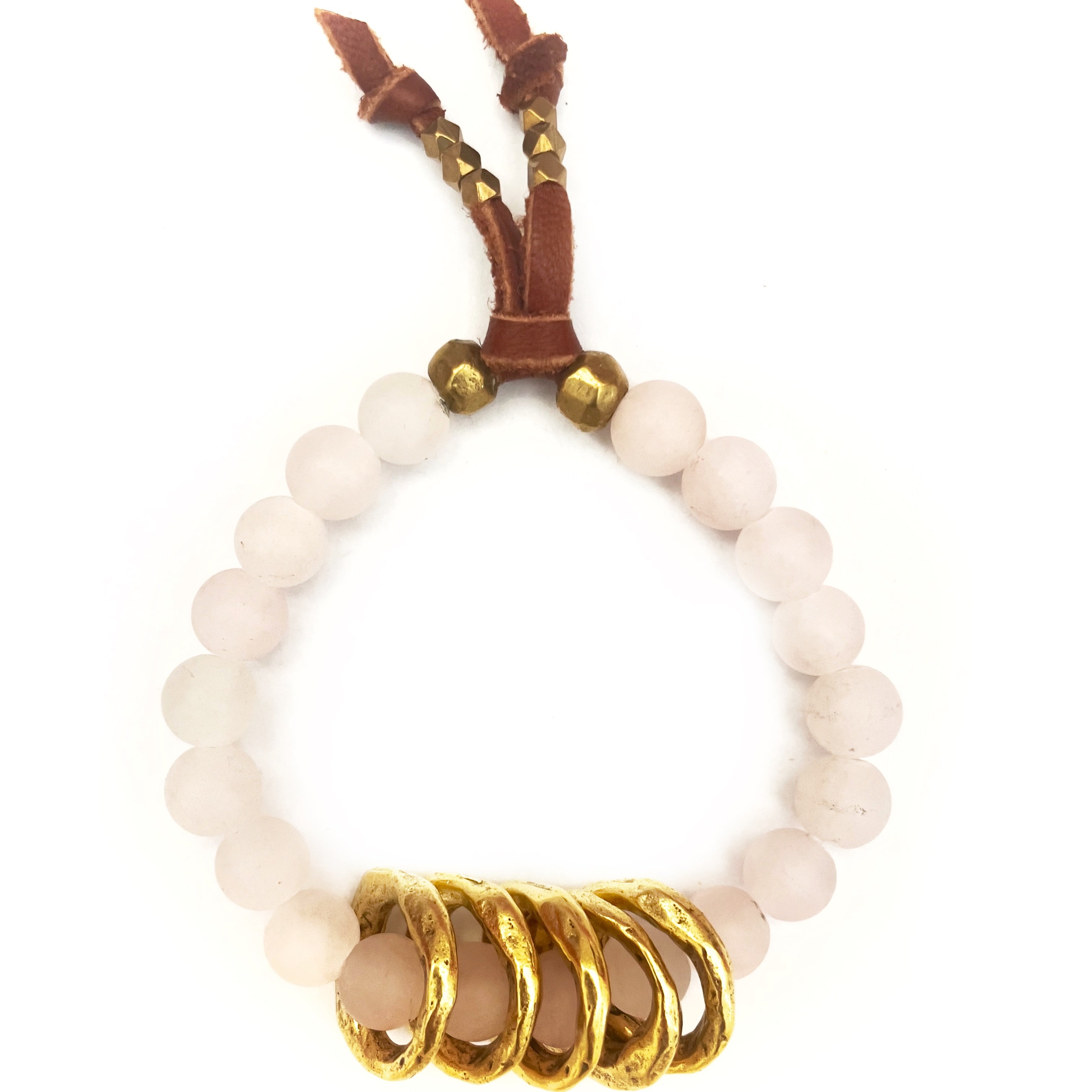 five loves rose quartz bracelet