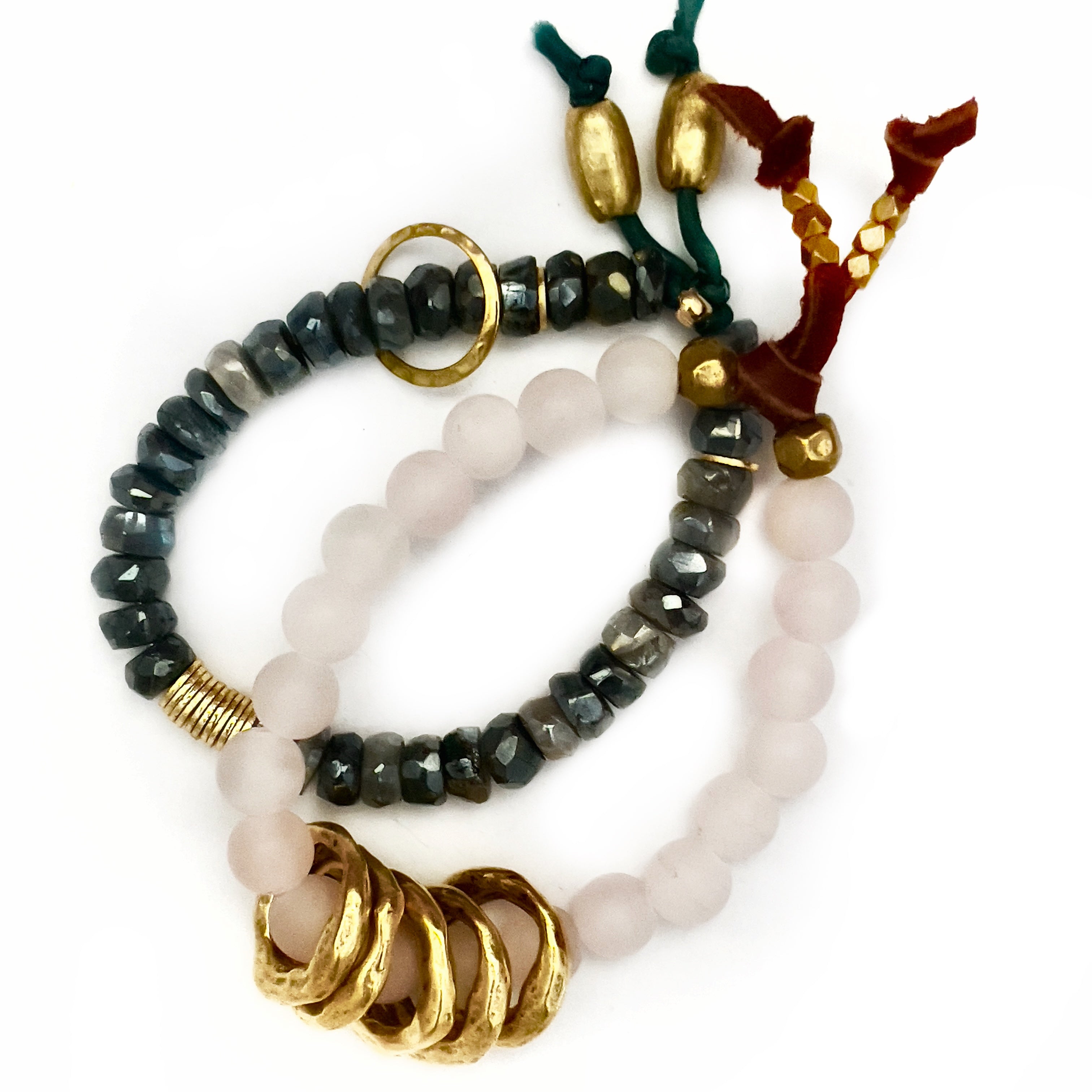 five loves rose quartz bracelet