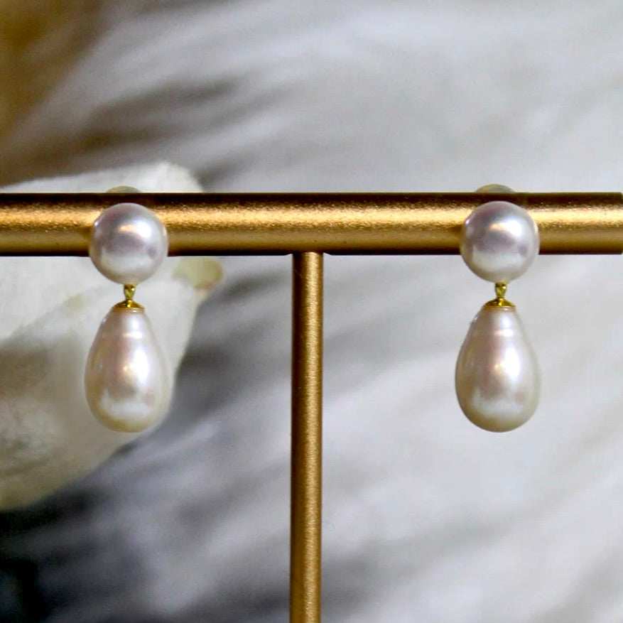 my sweet drop pearl earrings