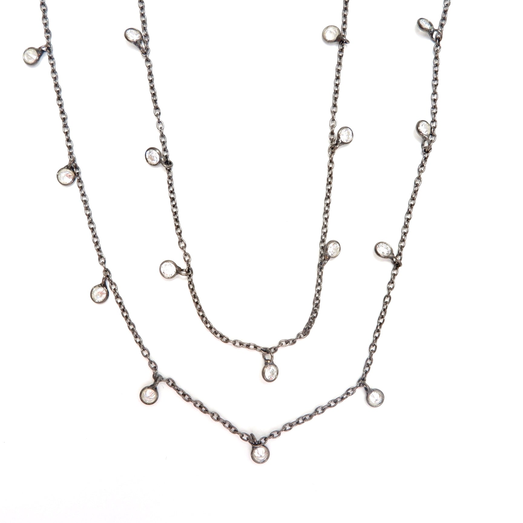 crystal drops necklace