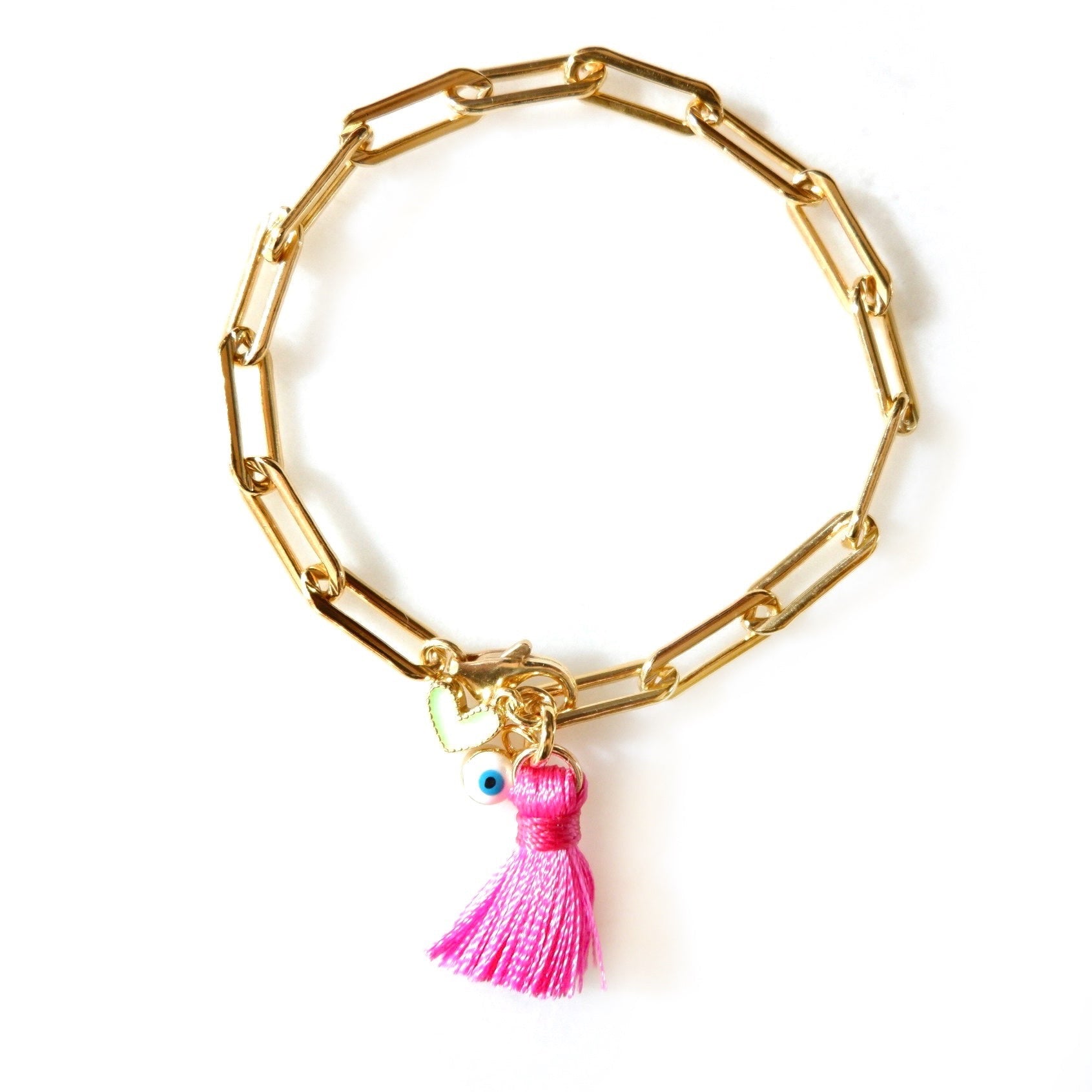 my girlie link chain bracelet