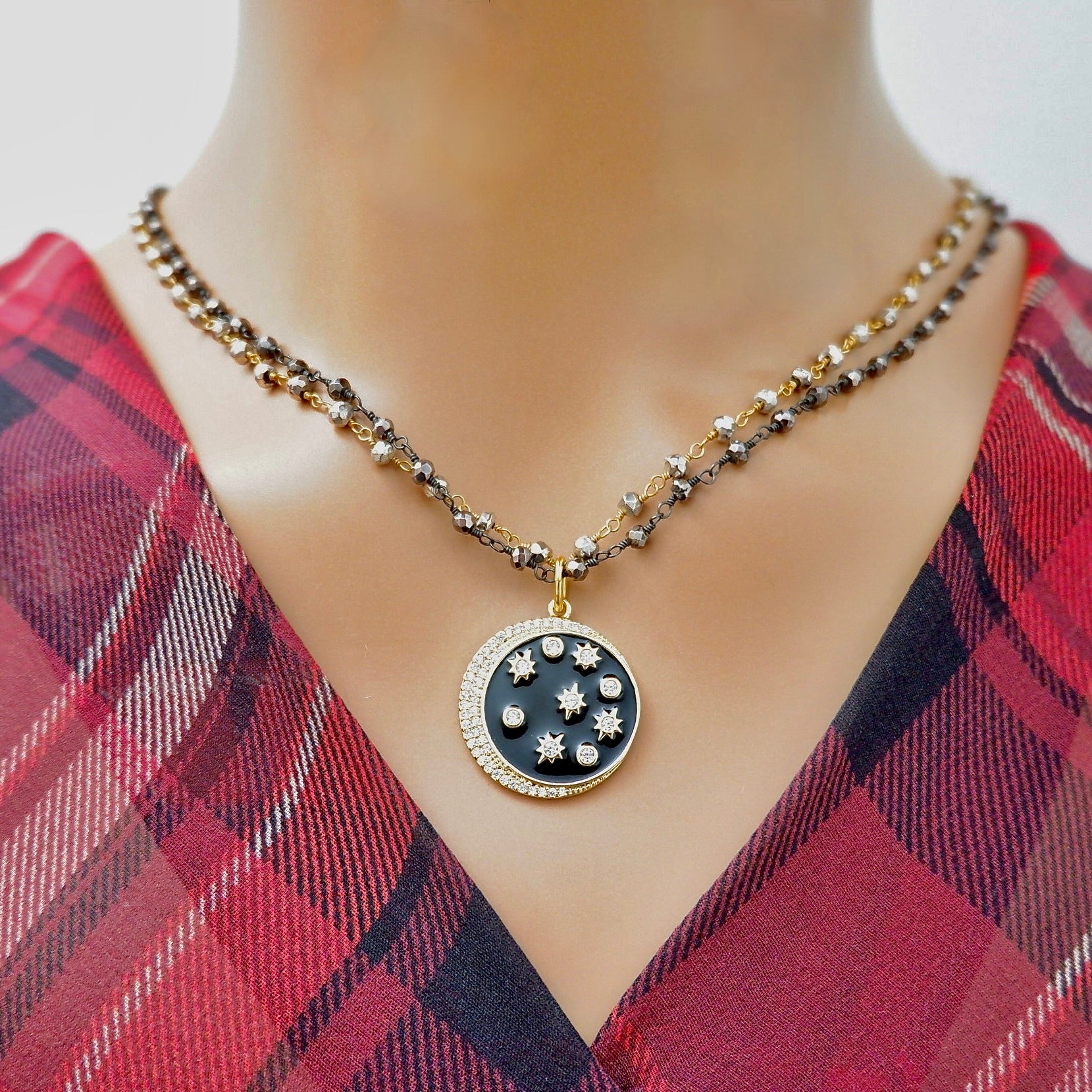 magical stars and moon necklace