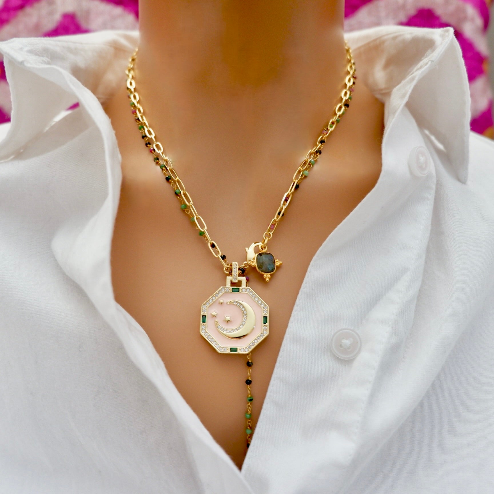my twinkle star moon necklace
