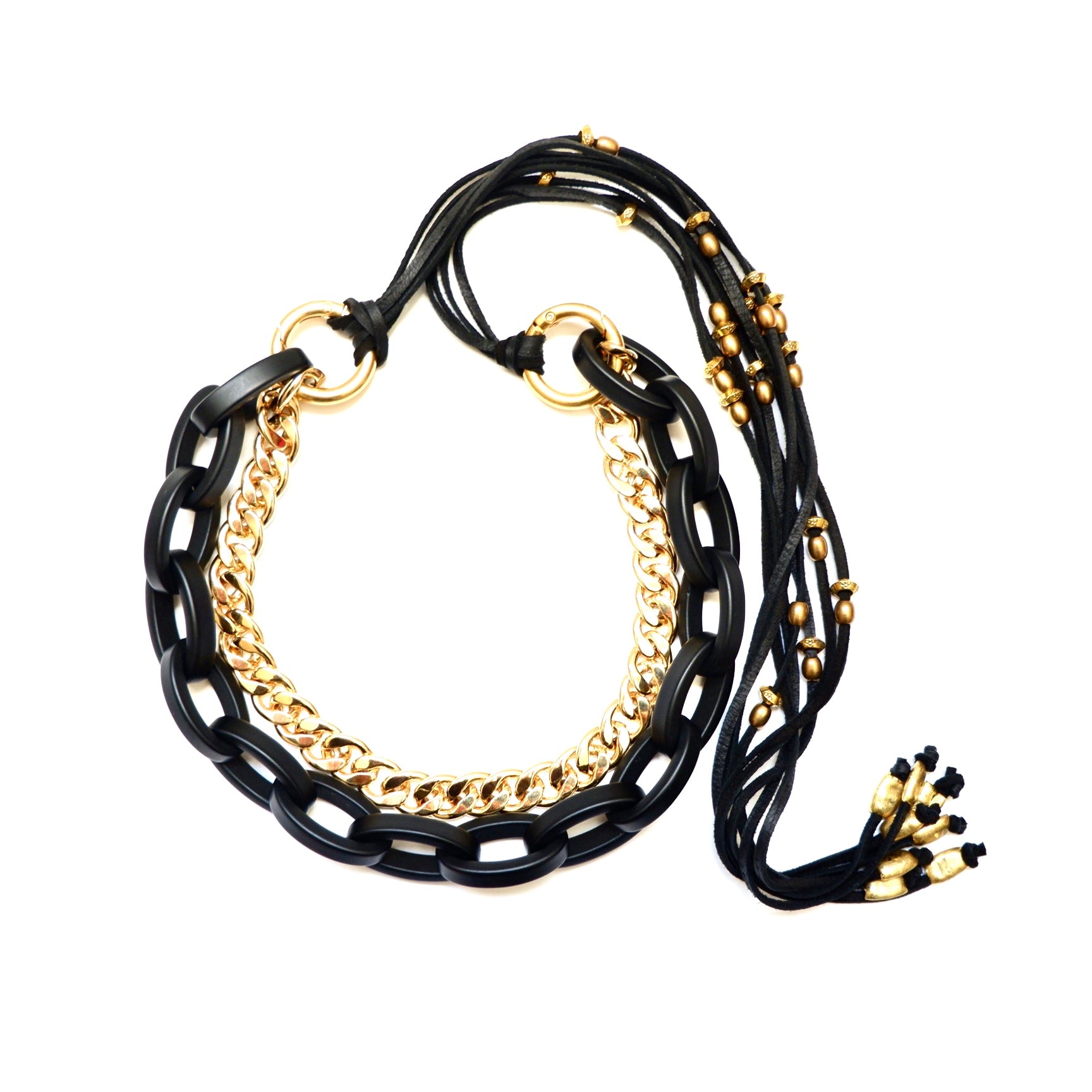 black links necklace