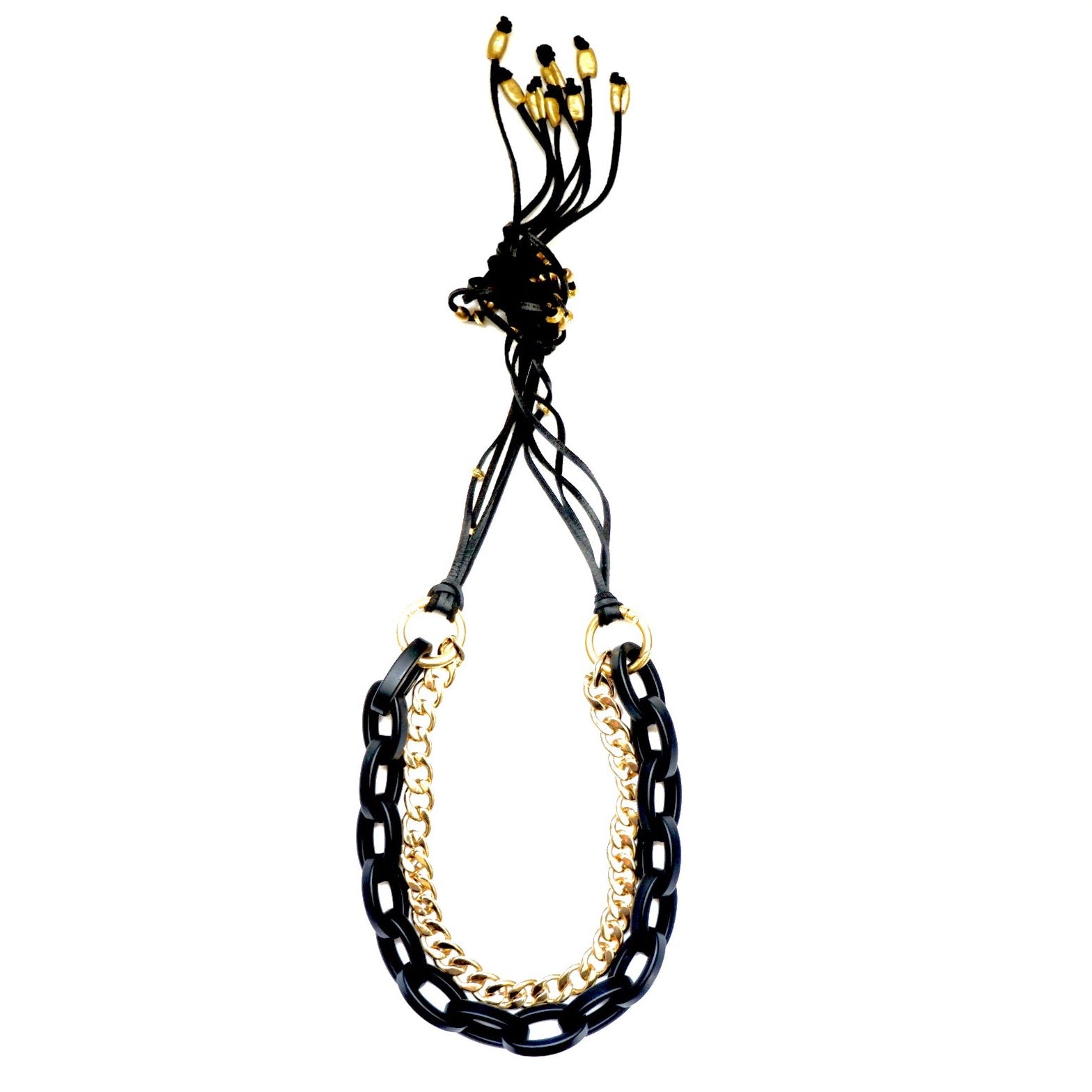 black links necklace