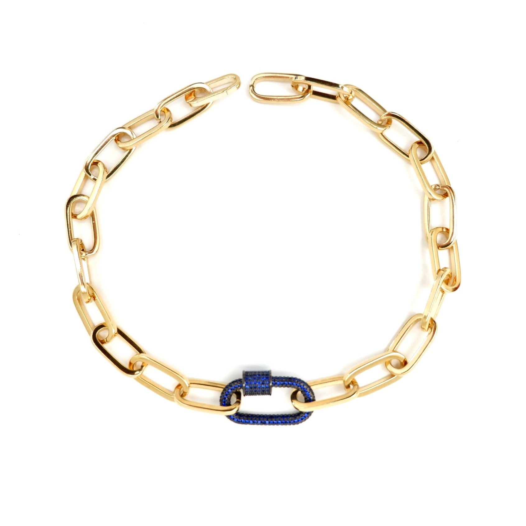 italian link choker bracelet