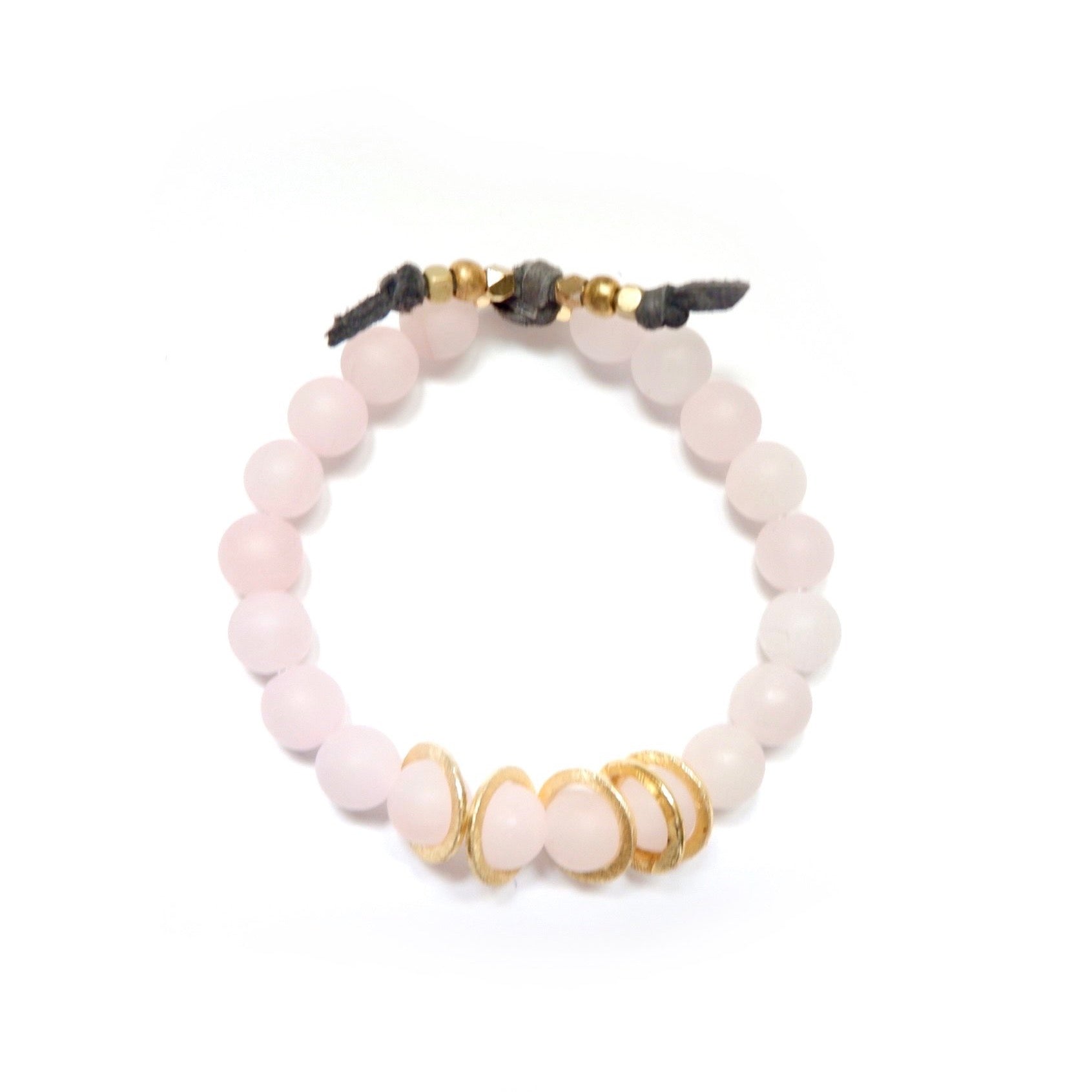 five little loves rose quartz bracelet