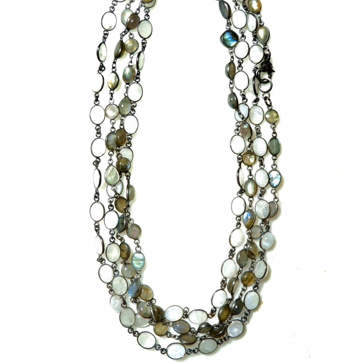 moonstone and labradorite necklace