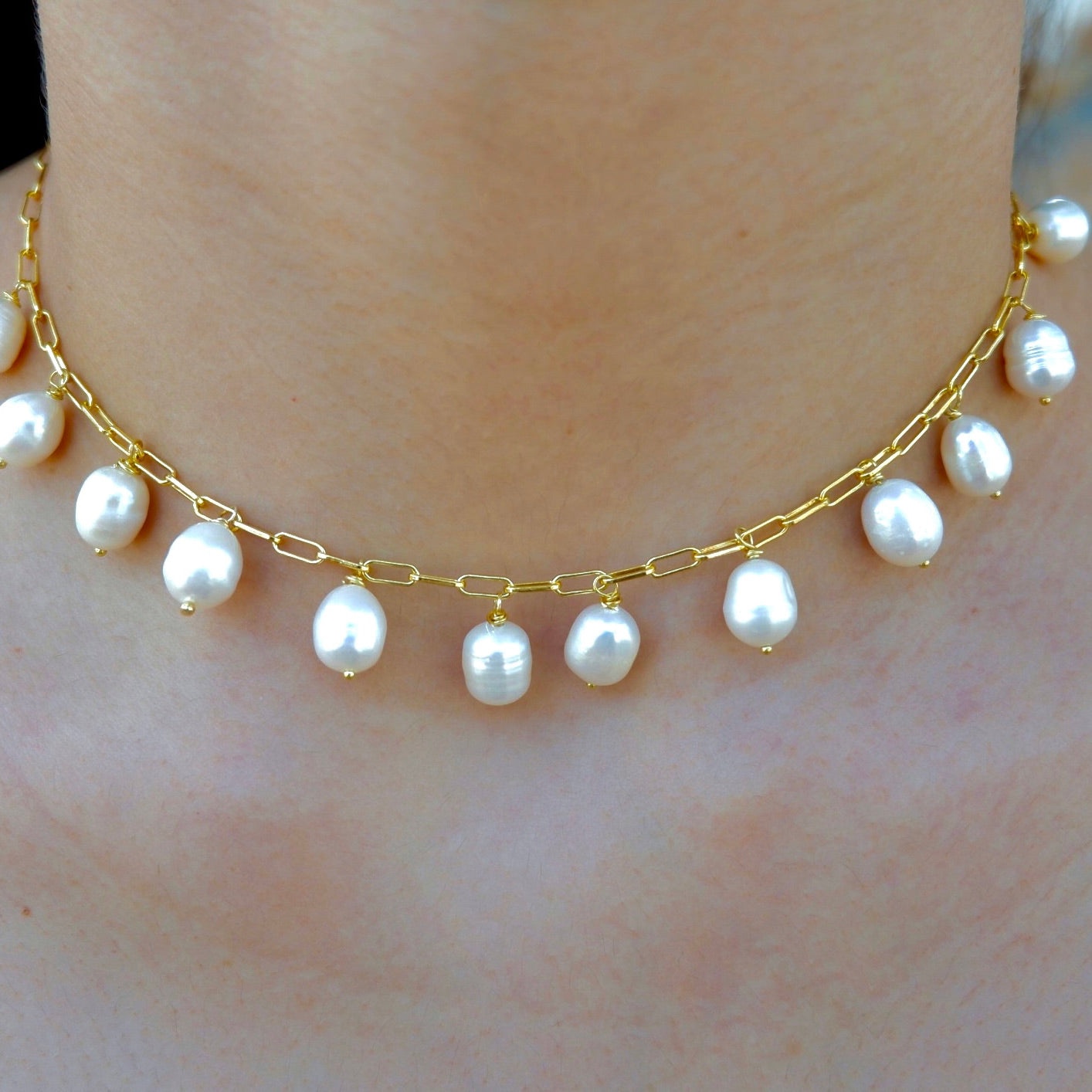 pearl drop necklace