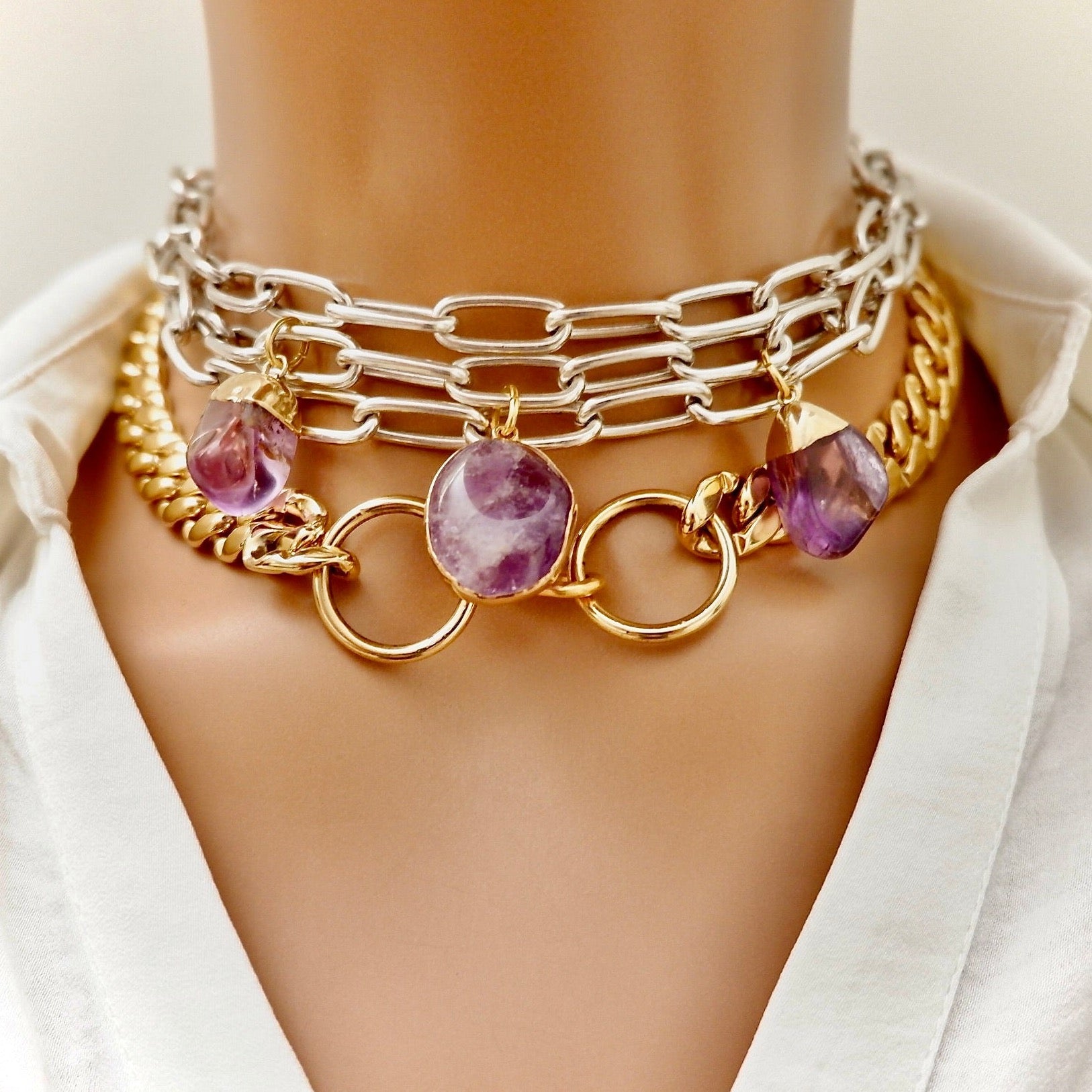 my favorite amethyst necklace