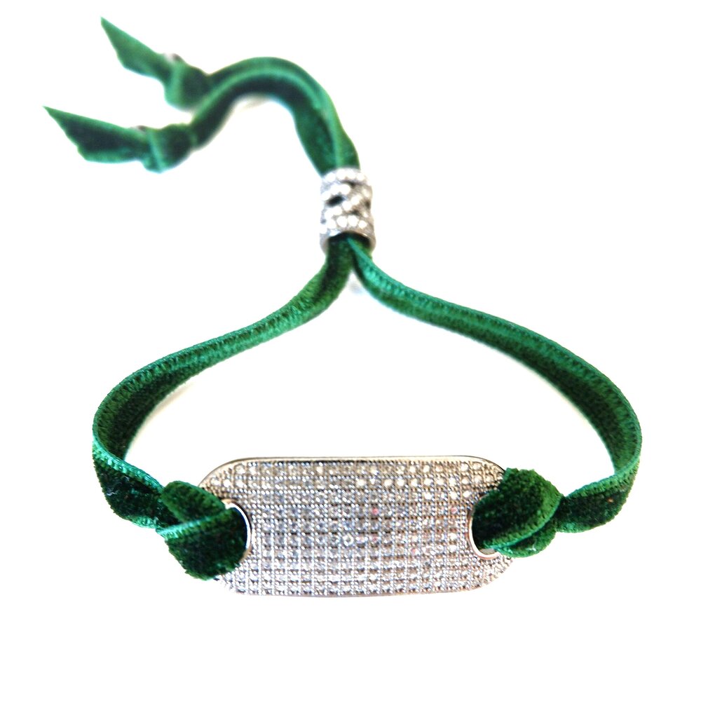velvet tag bracelet