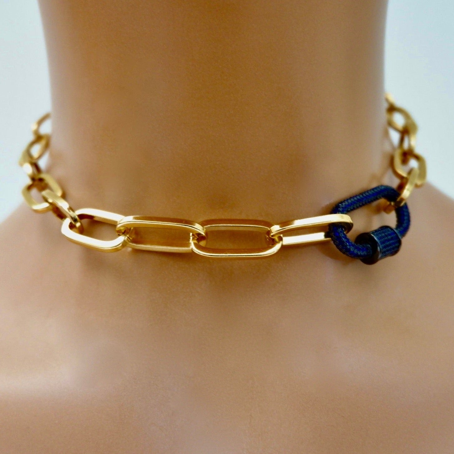 italian link choker bracelet
