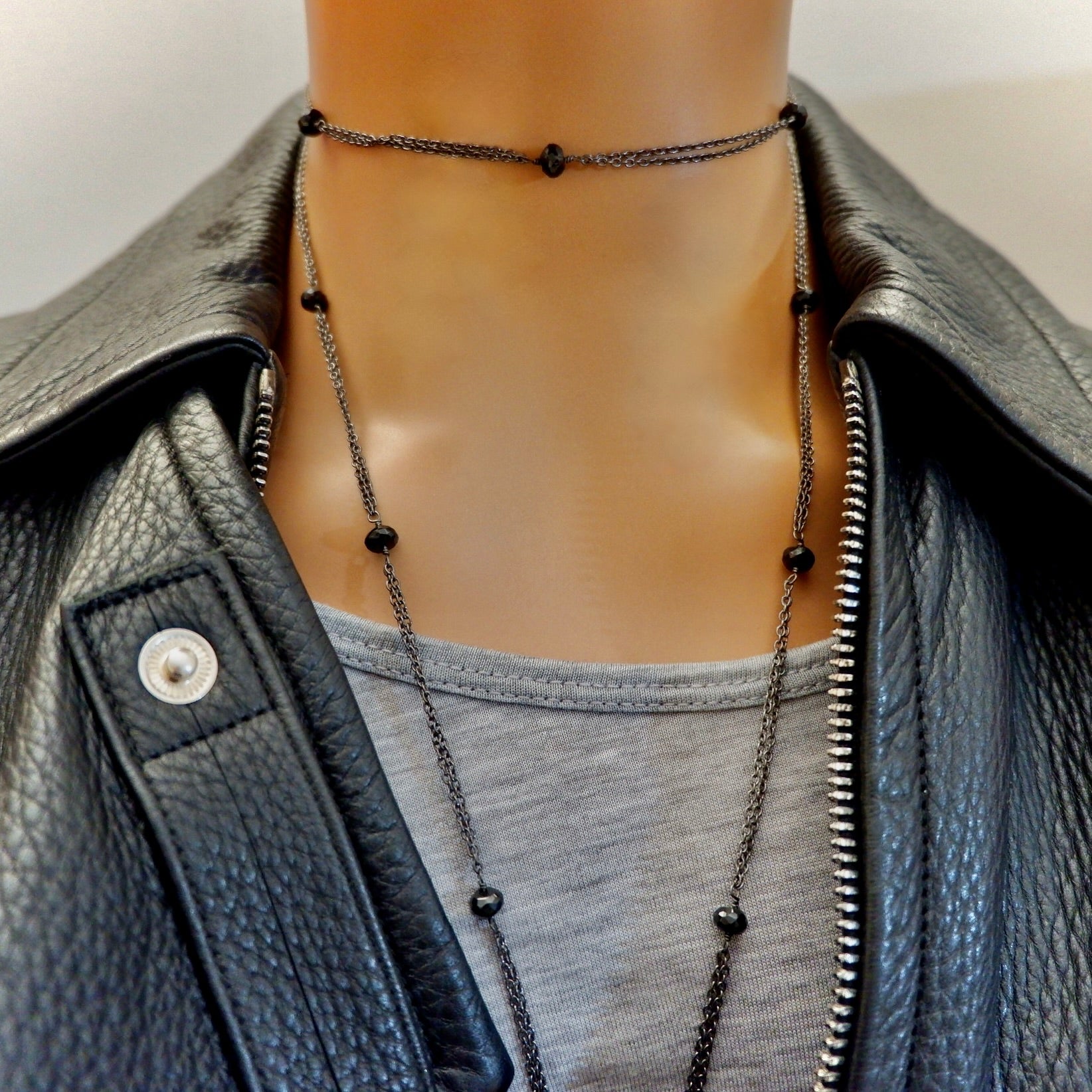 dripping chains necklace