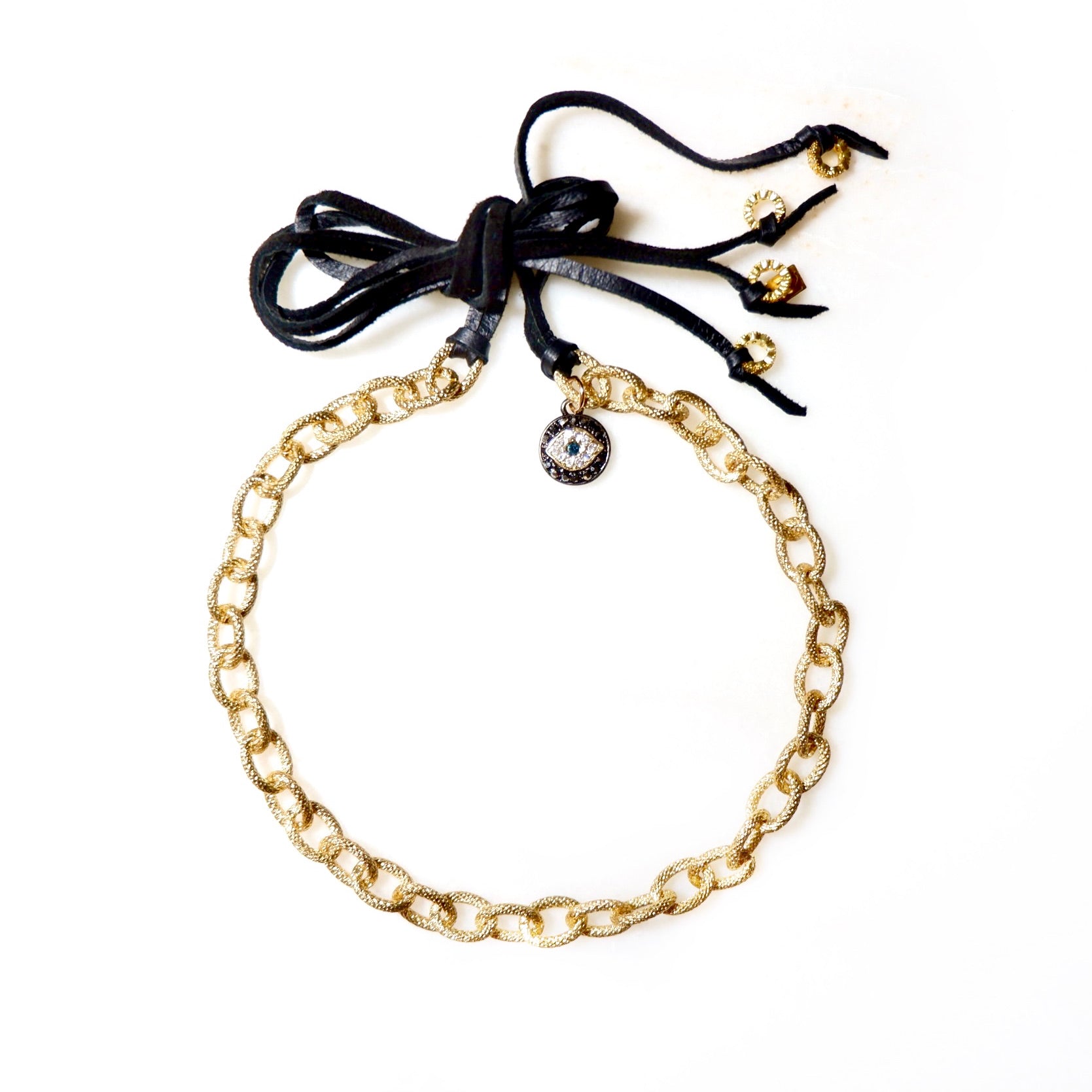 eye bling choker necklace