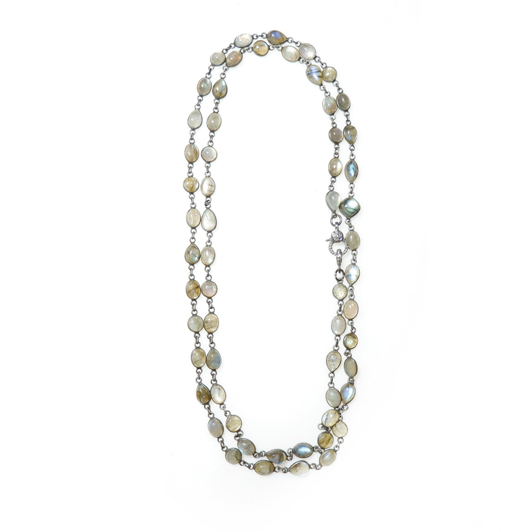 moonstone and labradorite necklace