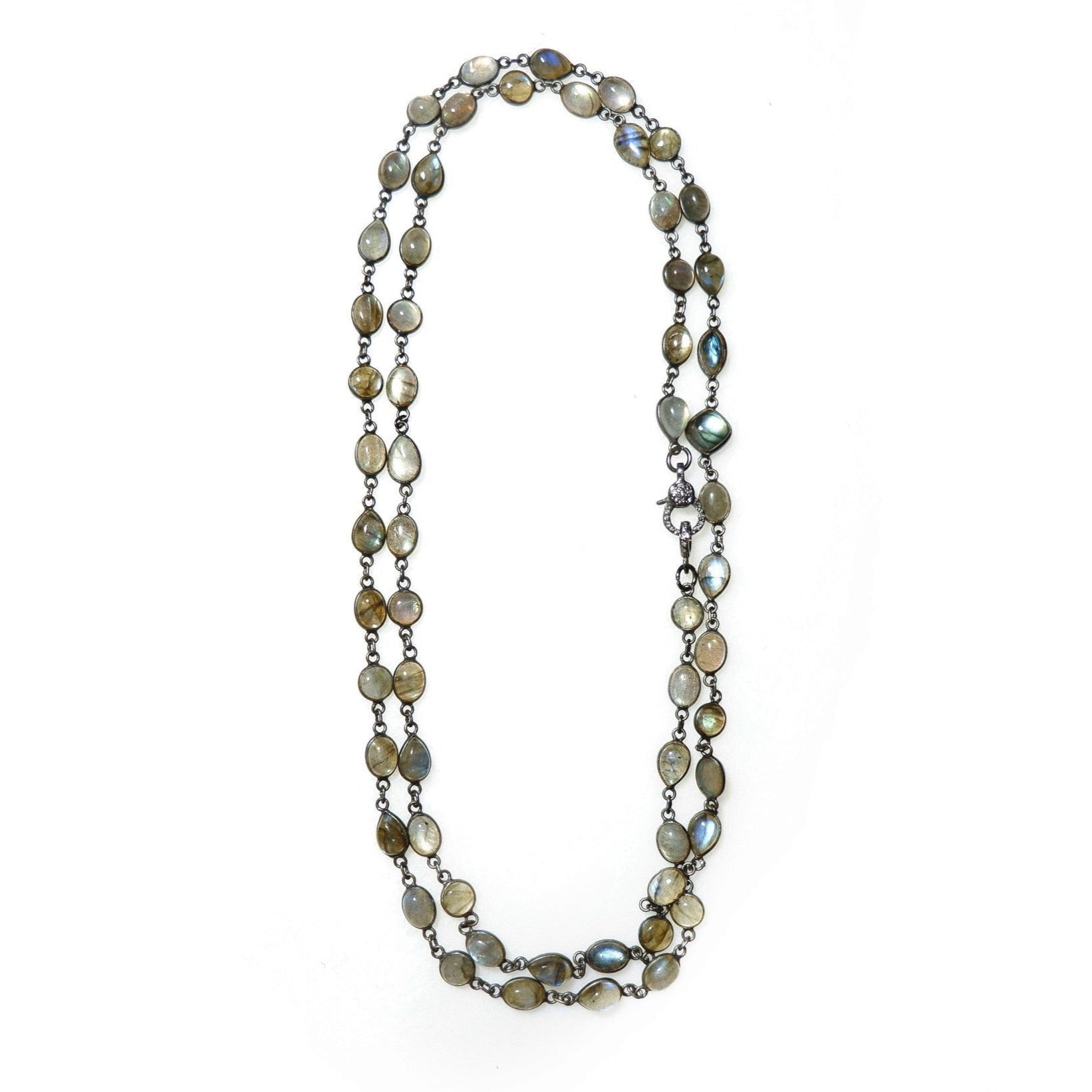 moonstone and labradorite necklace