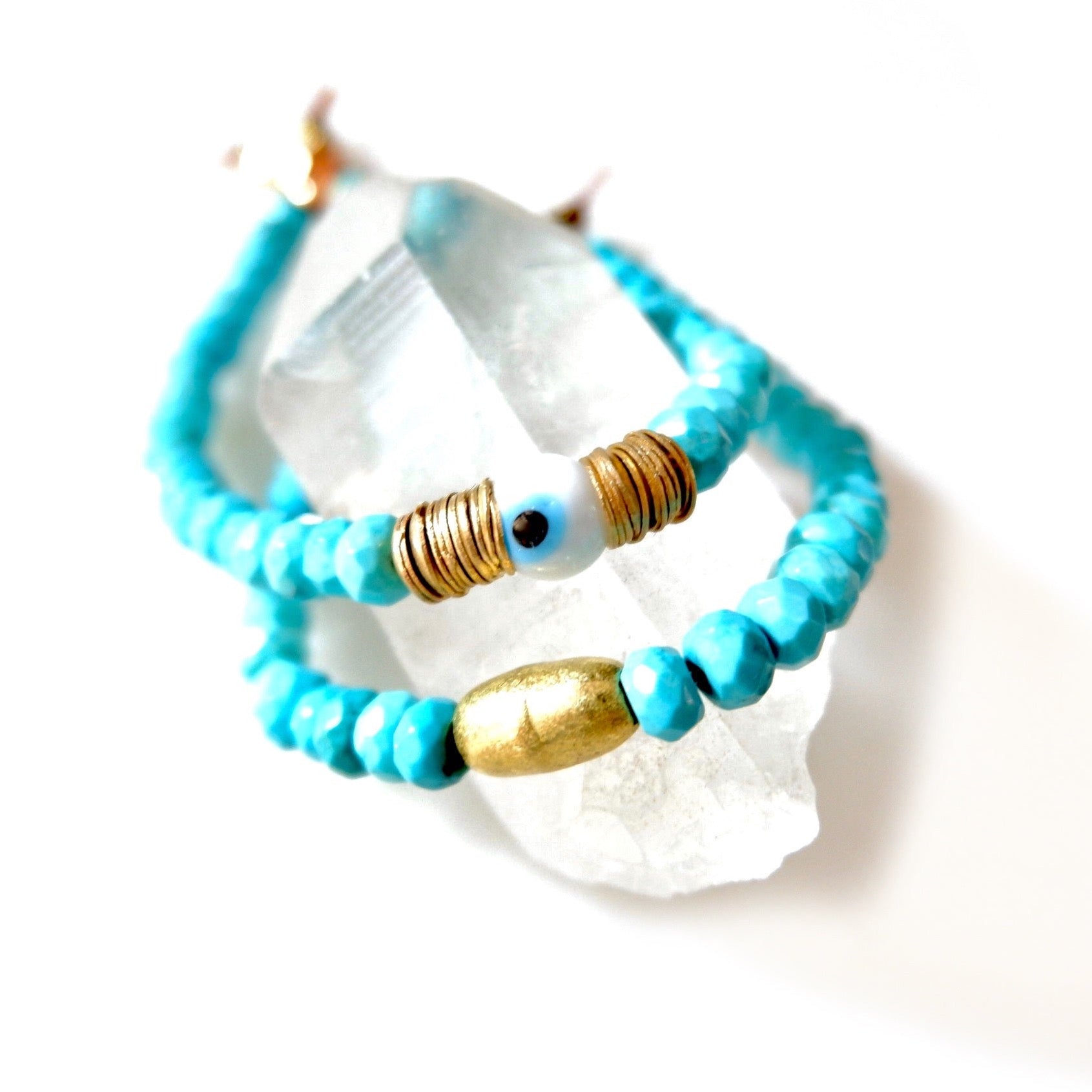 turquoise twin set bracelet