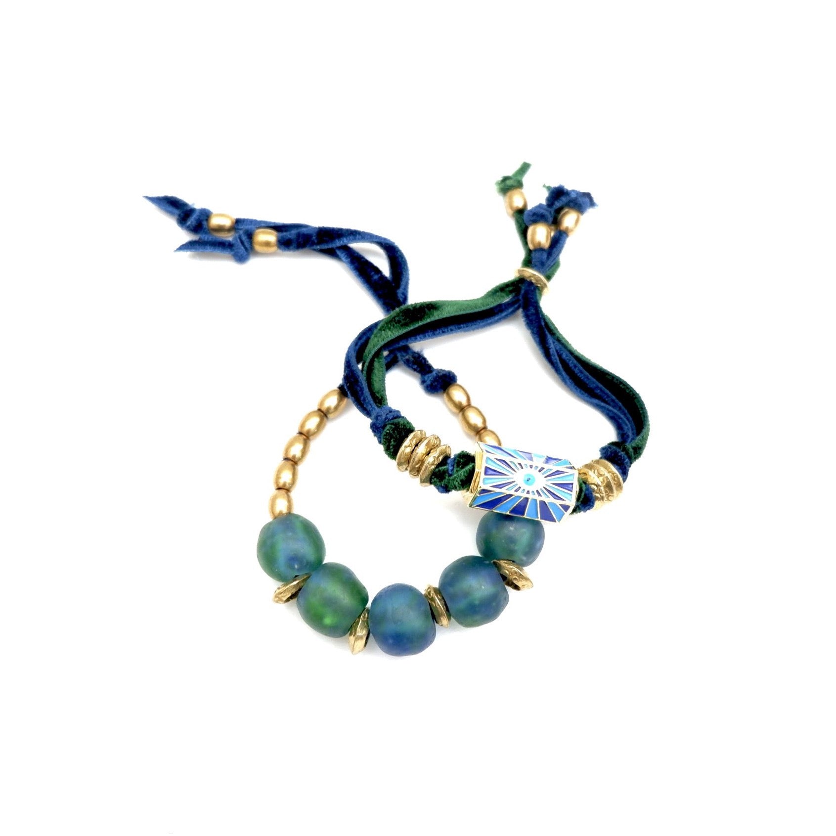 five aqua pebbles bracelet