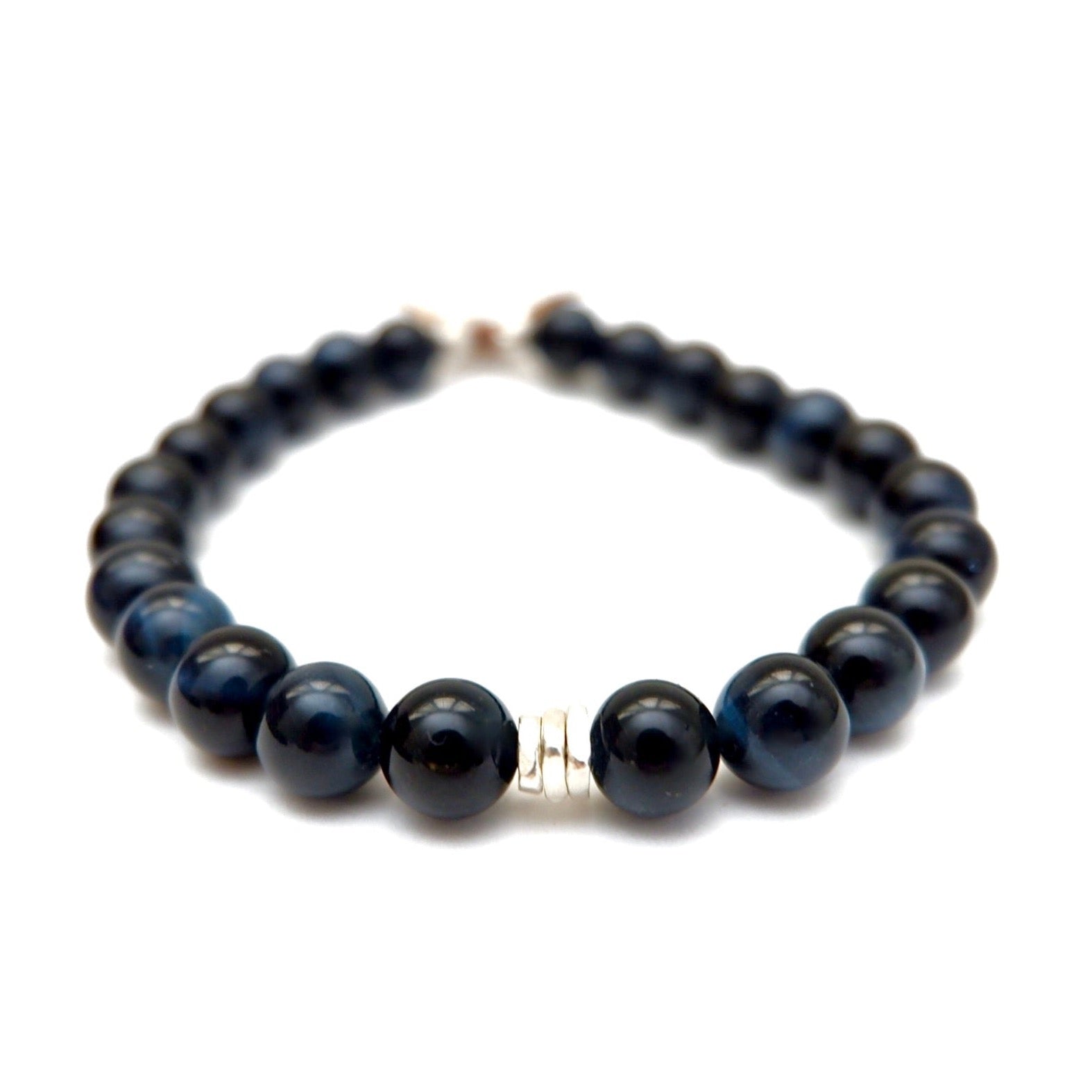 simple chic tigers eye mens bracelet