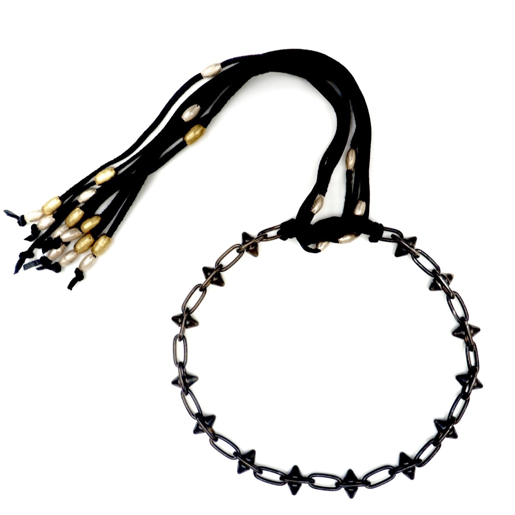 my rocker spike choker necklace