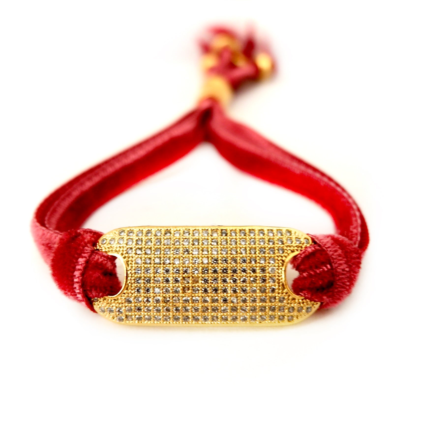 velvet tag bracelet