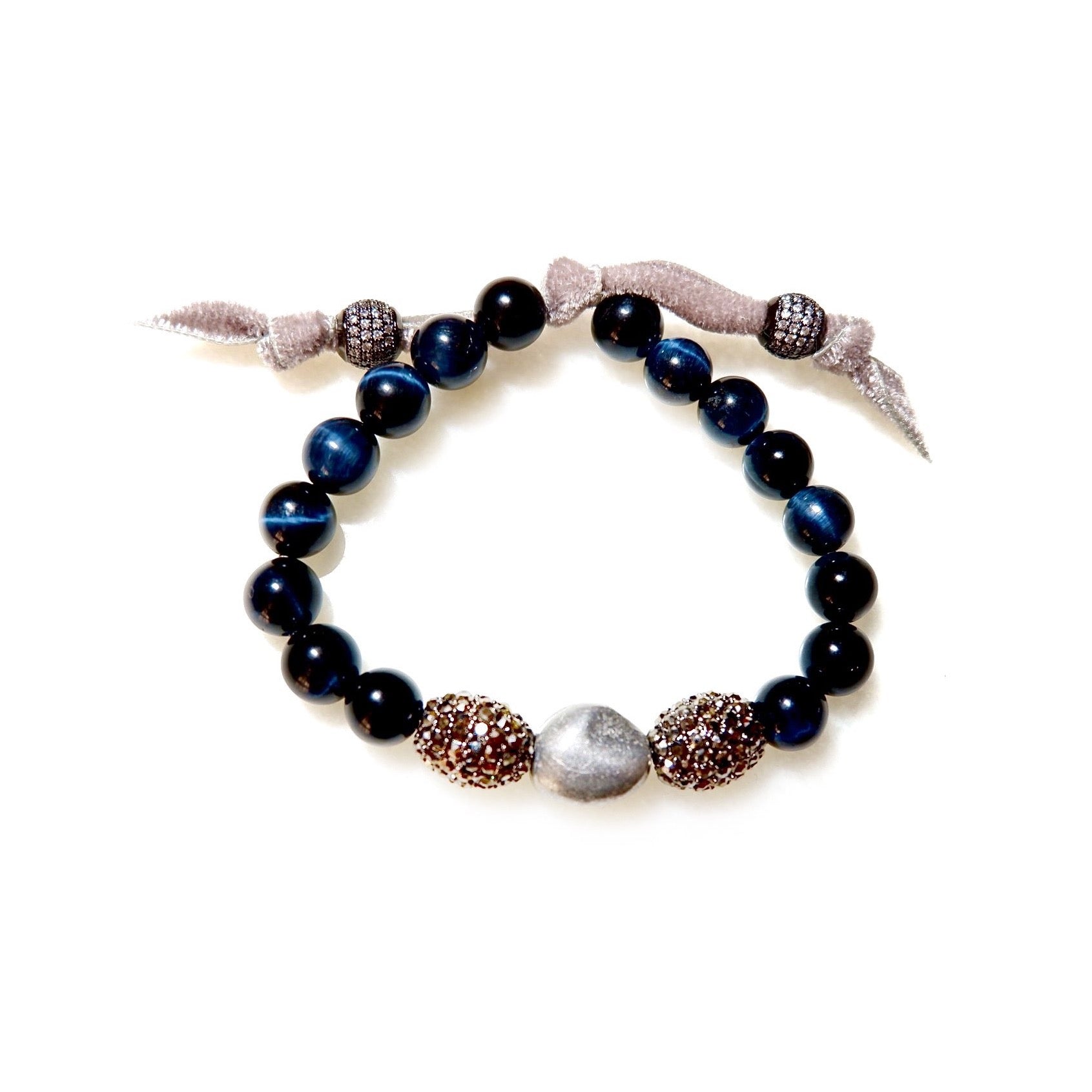 hematite blu duo bracelets