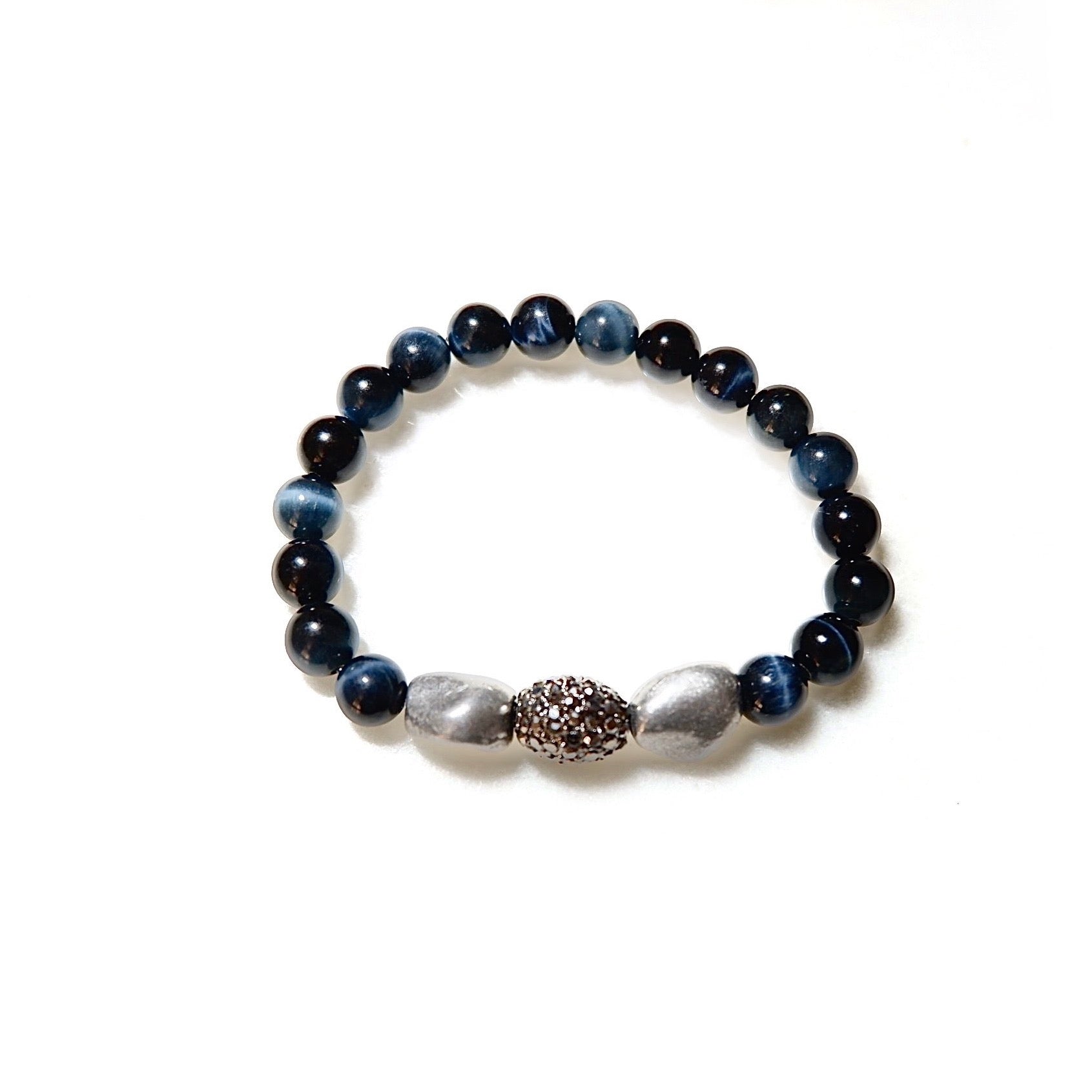 hematite blu duo bracelets