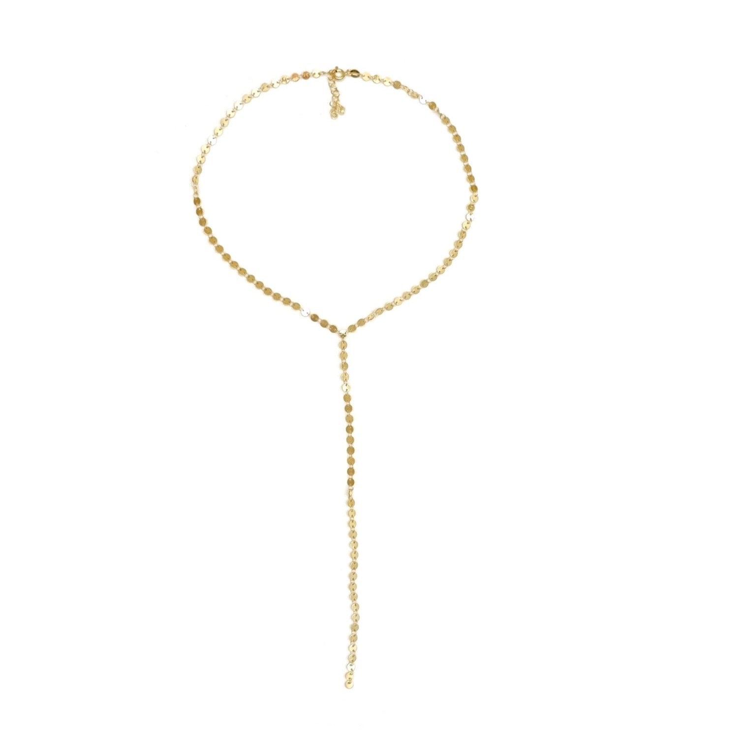 baby disc lariat necklace