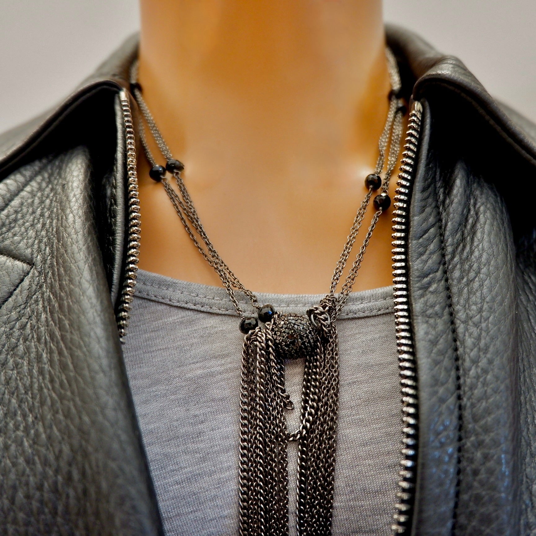 dripping chains necklace