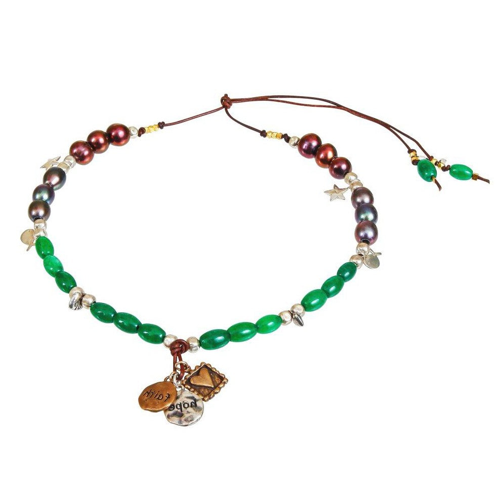 hope faith love choker necklace