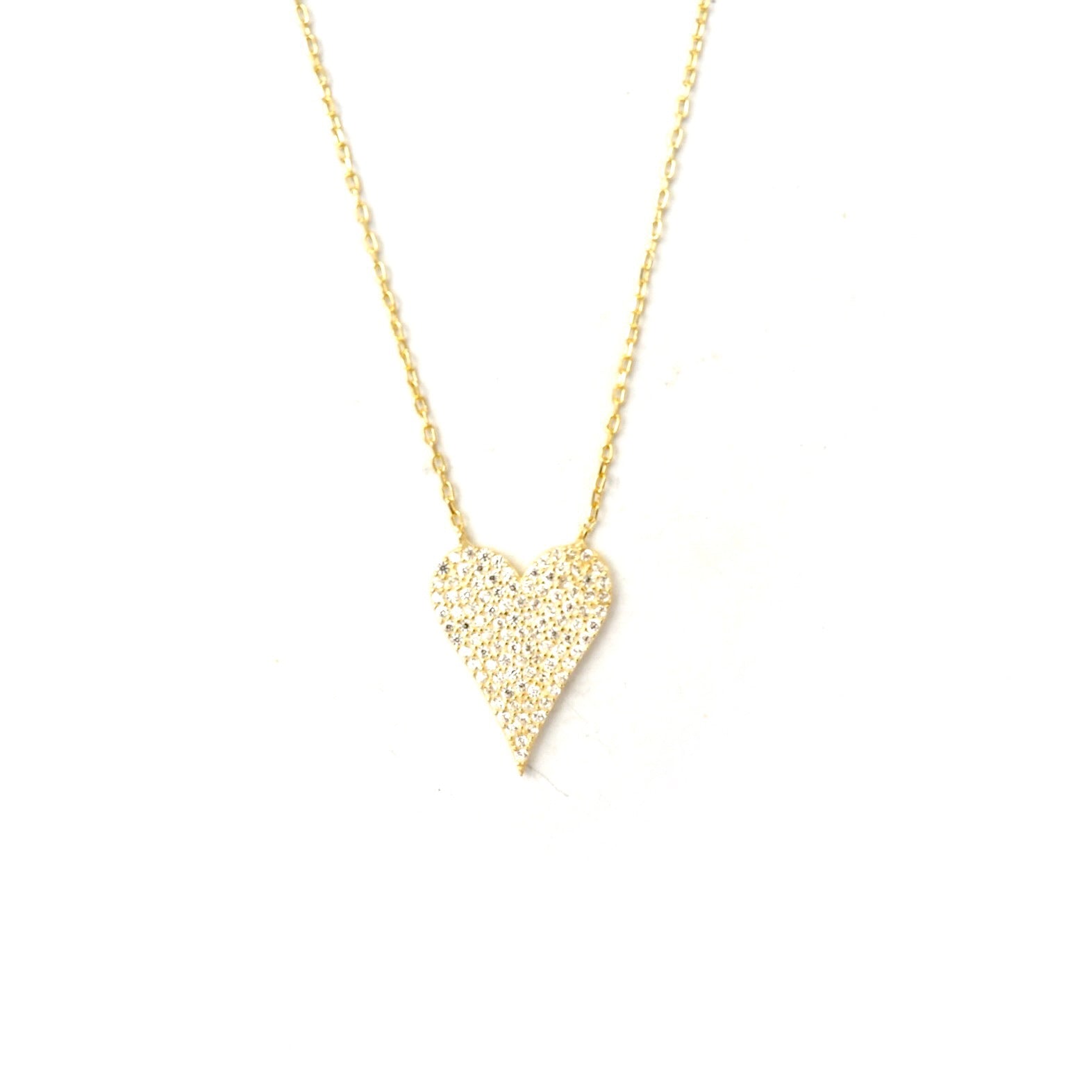 my sparkle heart necklace
