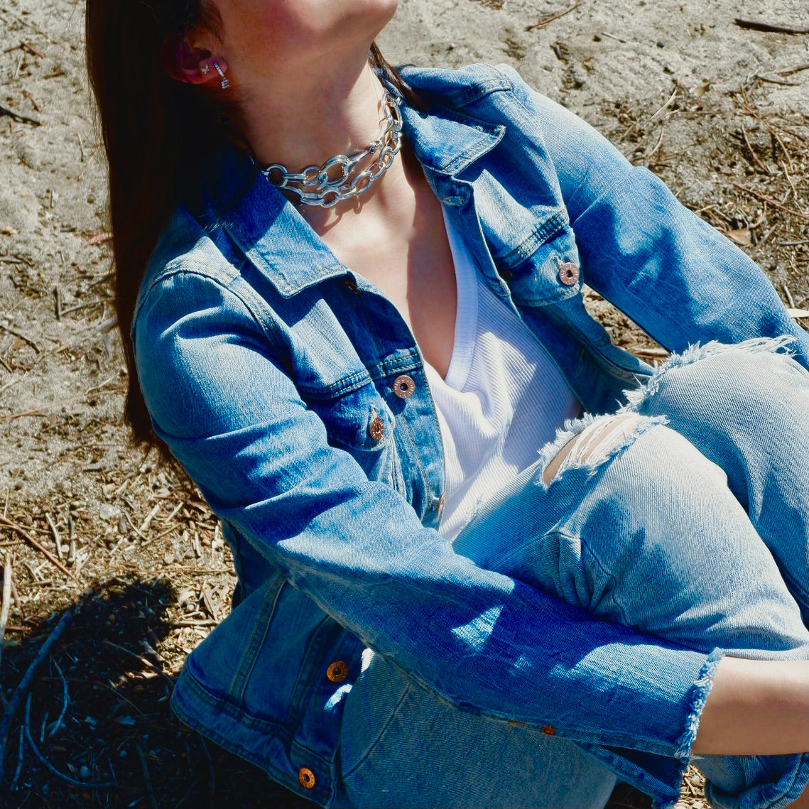 horsebit chain necklace
