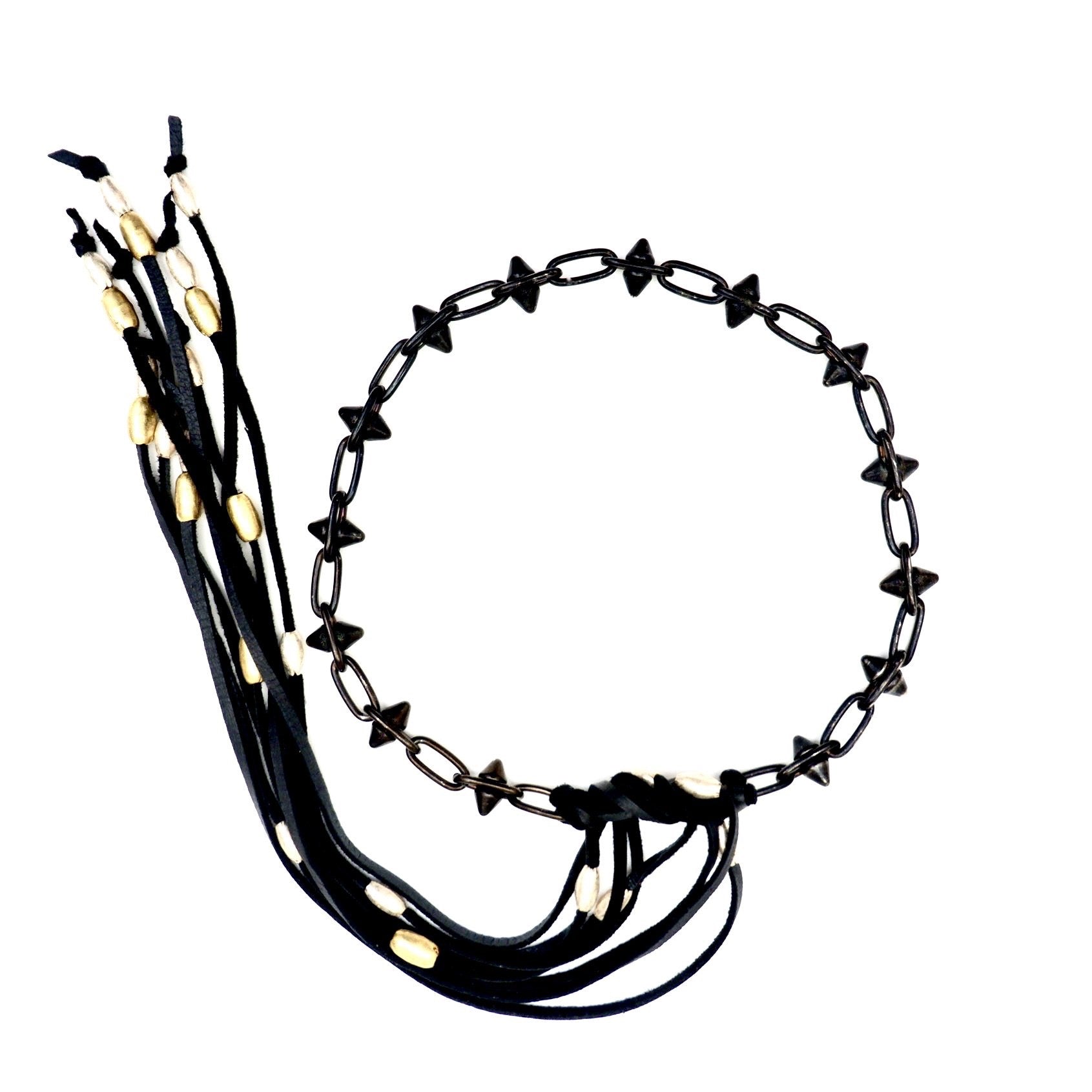 my rocker spike choker necklace