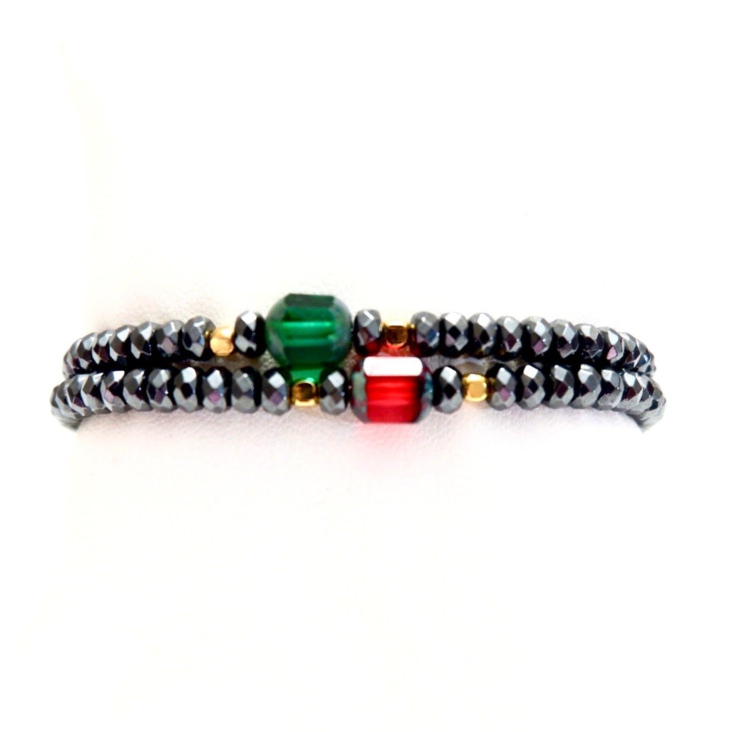 pyrite twin set bracelets
