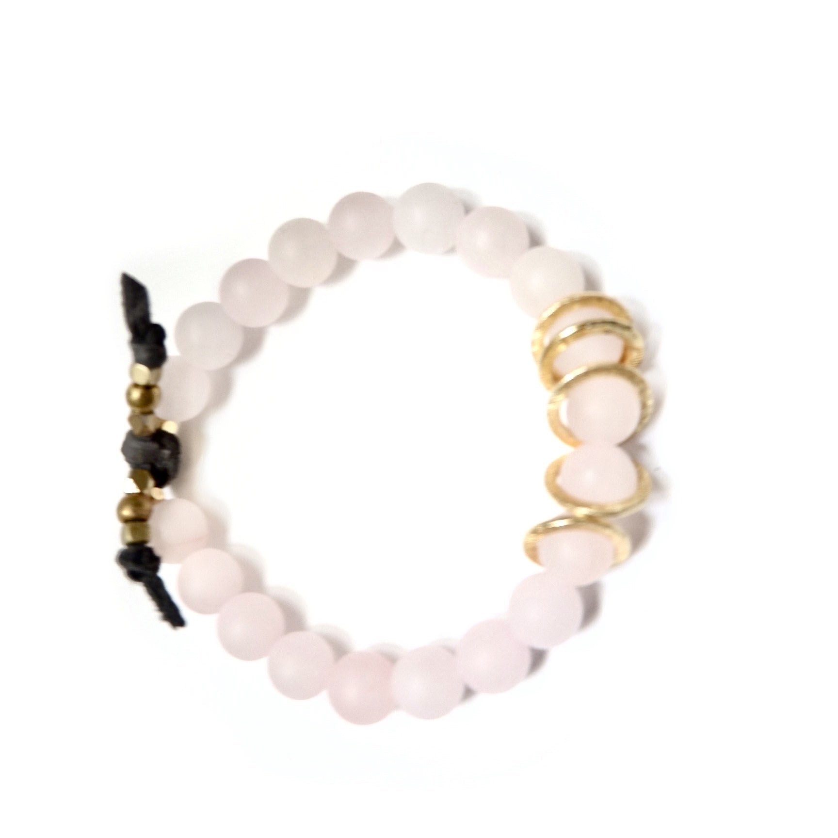 five little loves rose quartz bracelet