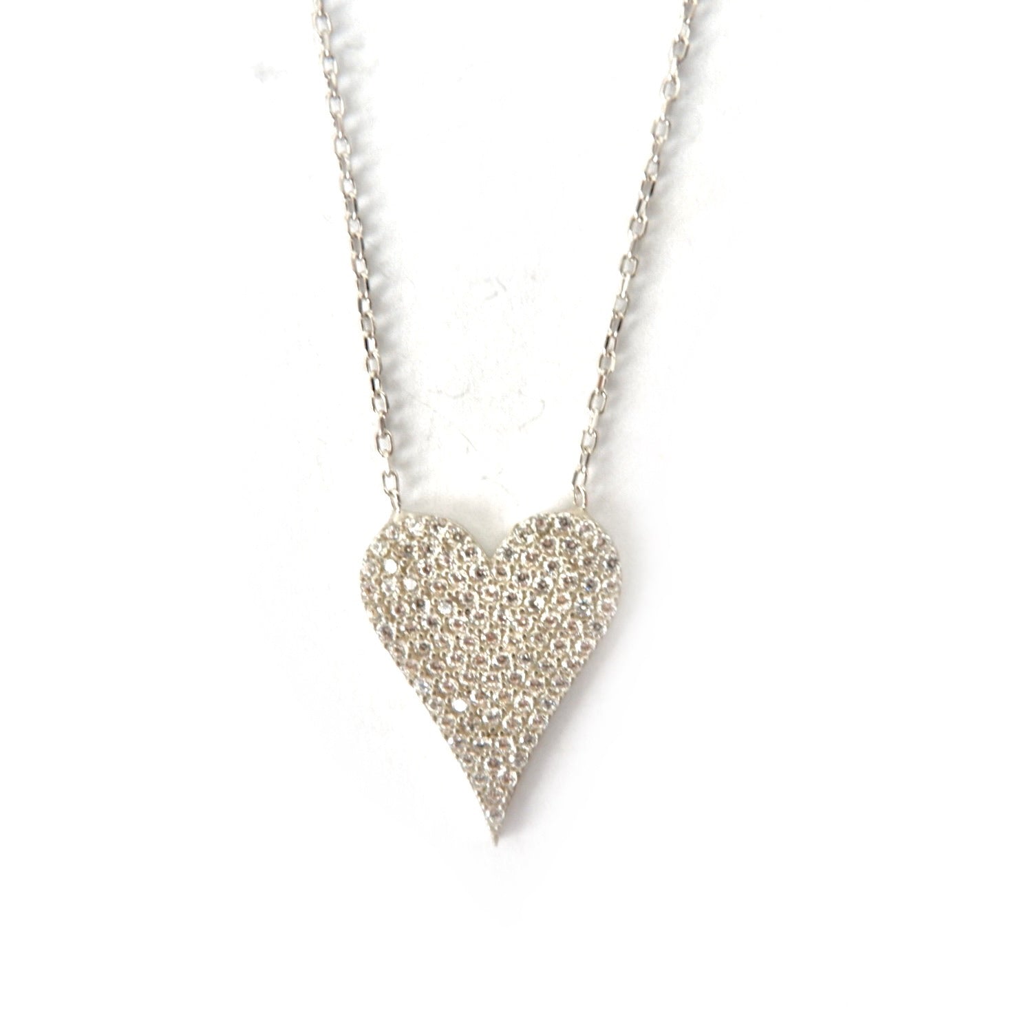 my sparkle heart necklace
