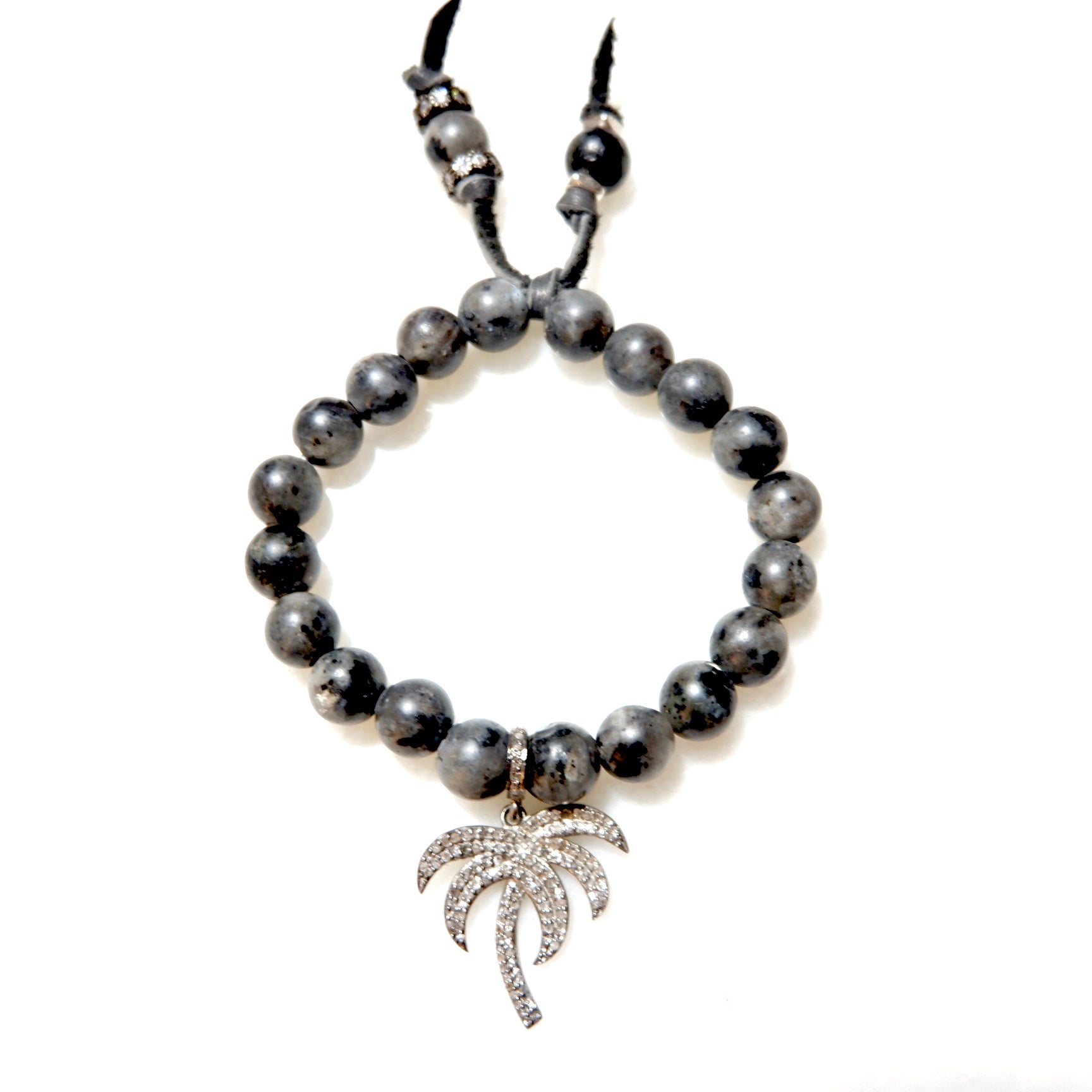 pave palm tree bracelet